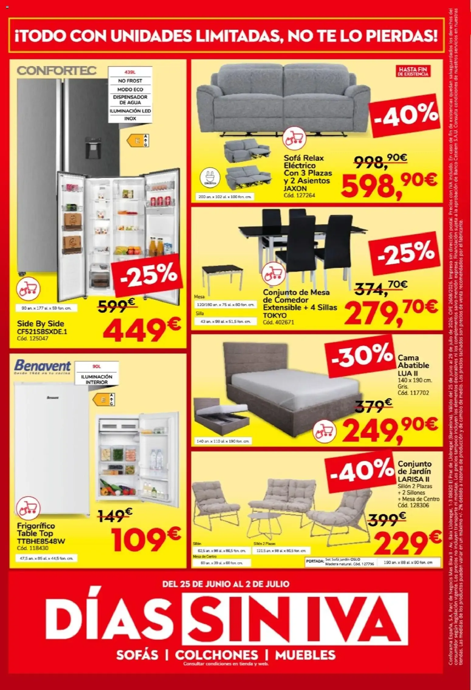 Catálogo de Conforama - Rebajas Brutales 25 de junio al 29 de julio 2026 - Página 8