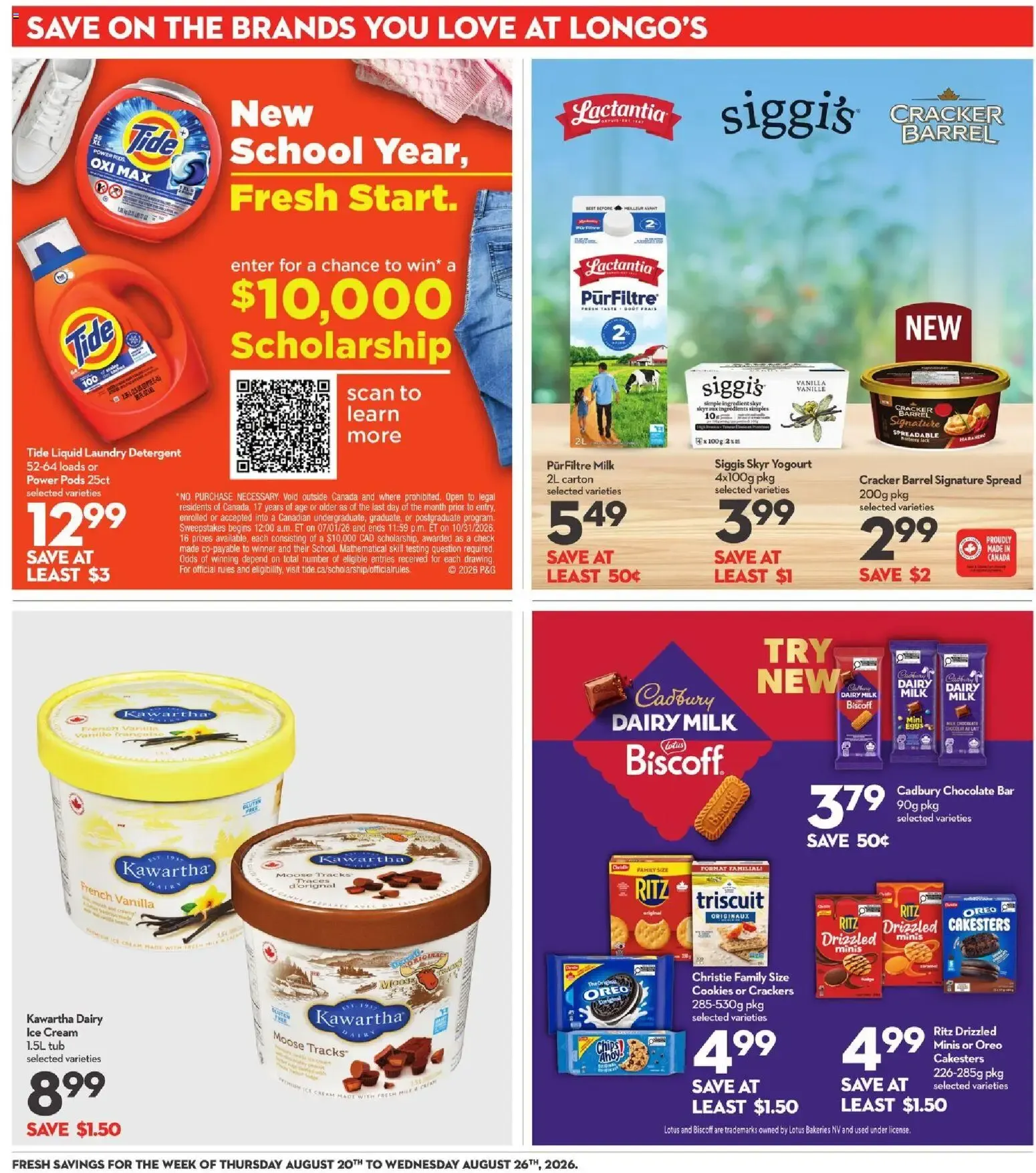 Longo's weekly flyer / circulaire from Aug 20, 2026 > weekly specials & deals from August 20 to August 26 2026 - flyer page 14