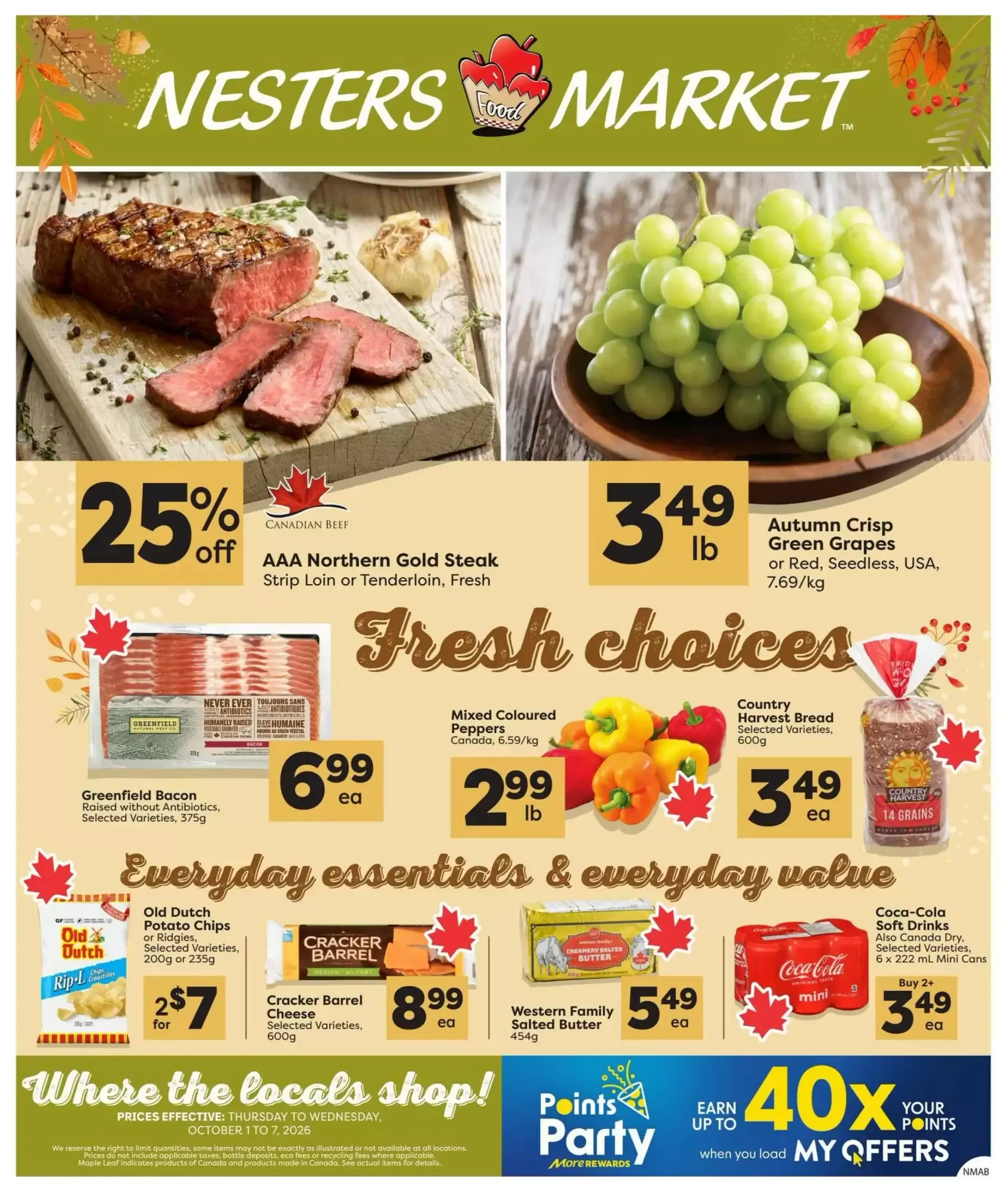 Nesters Market from October 1 to October 7 2026 - flyer page 1