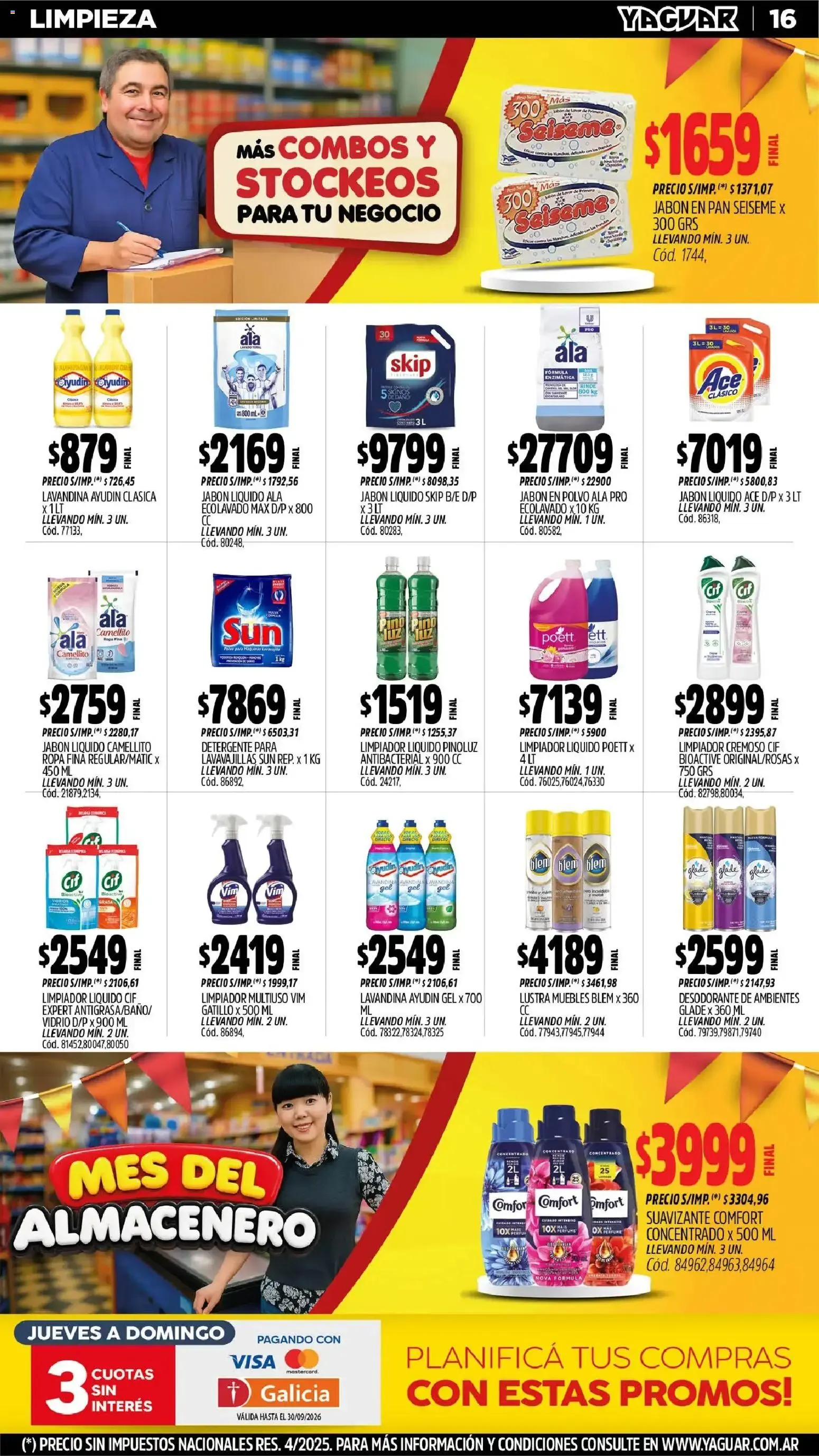 Ofertas de Mayorista Yaguar - Mes del Almacenero 31 de agosto al 6 de septiembre 2026 - Página 16 del catálogo