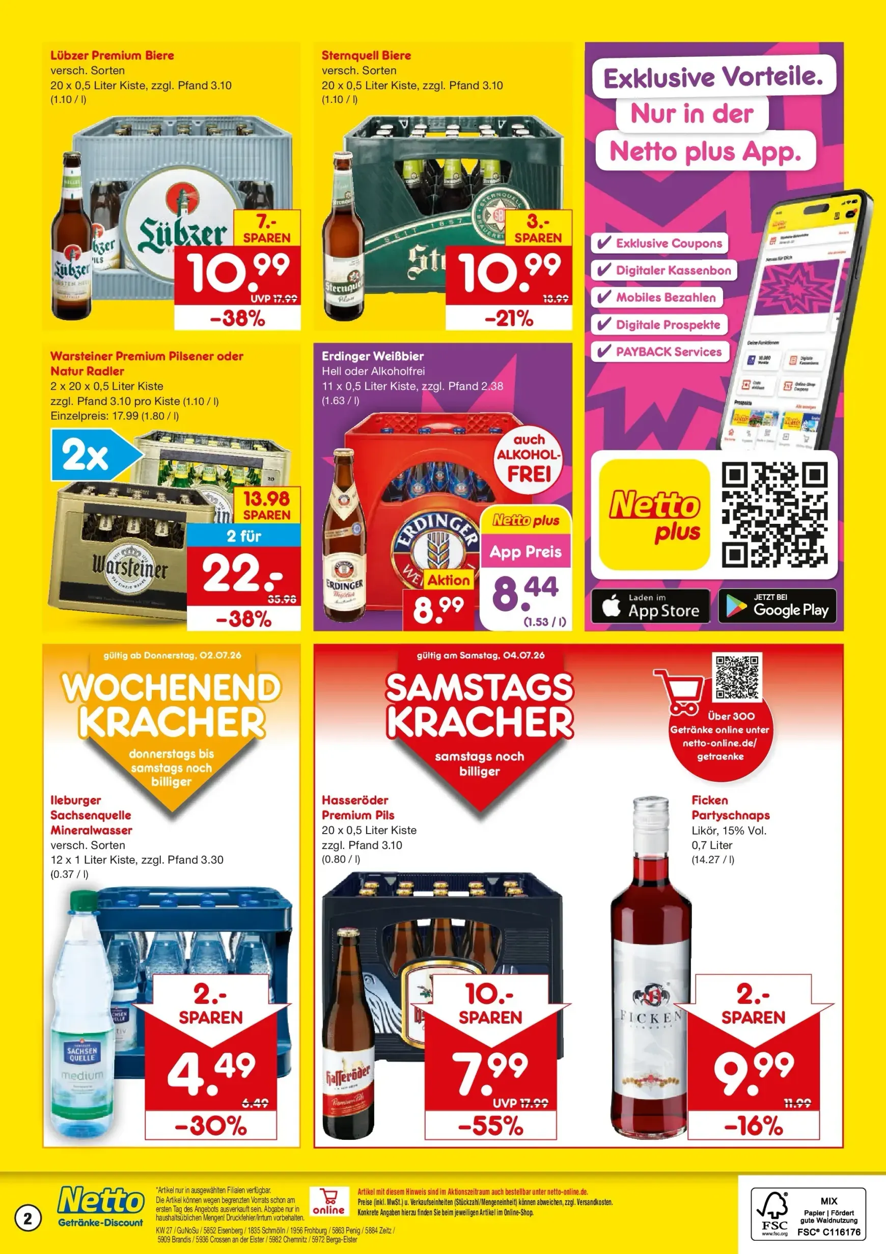 Netto Marken Discount - Begrenztes Angebot Prospekt – von Montag 29.06.2026 bis Samstag 04.07.2026 von 29. Juni bis 4. Juli 2026 - Prospekt seite 2