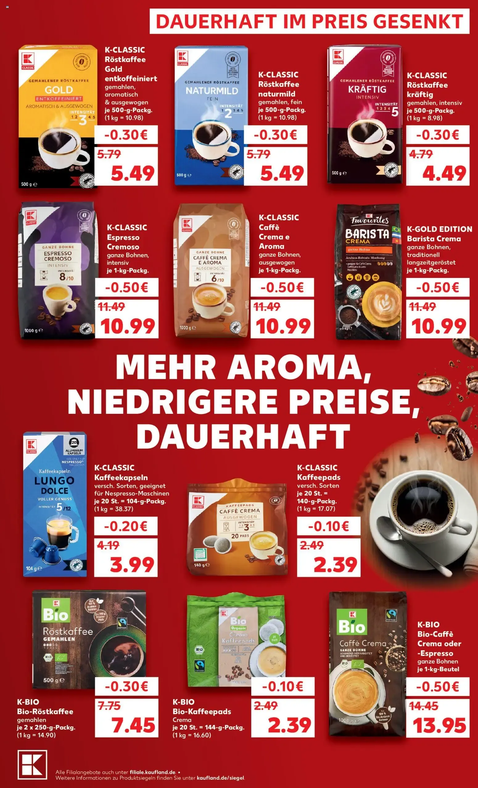 Kaufland Classic: Discount-Billig! Dauerhaft im Preis gesenkt van 1 oktober tot 31 oktober 2026 - Folder pagina 13