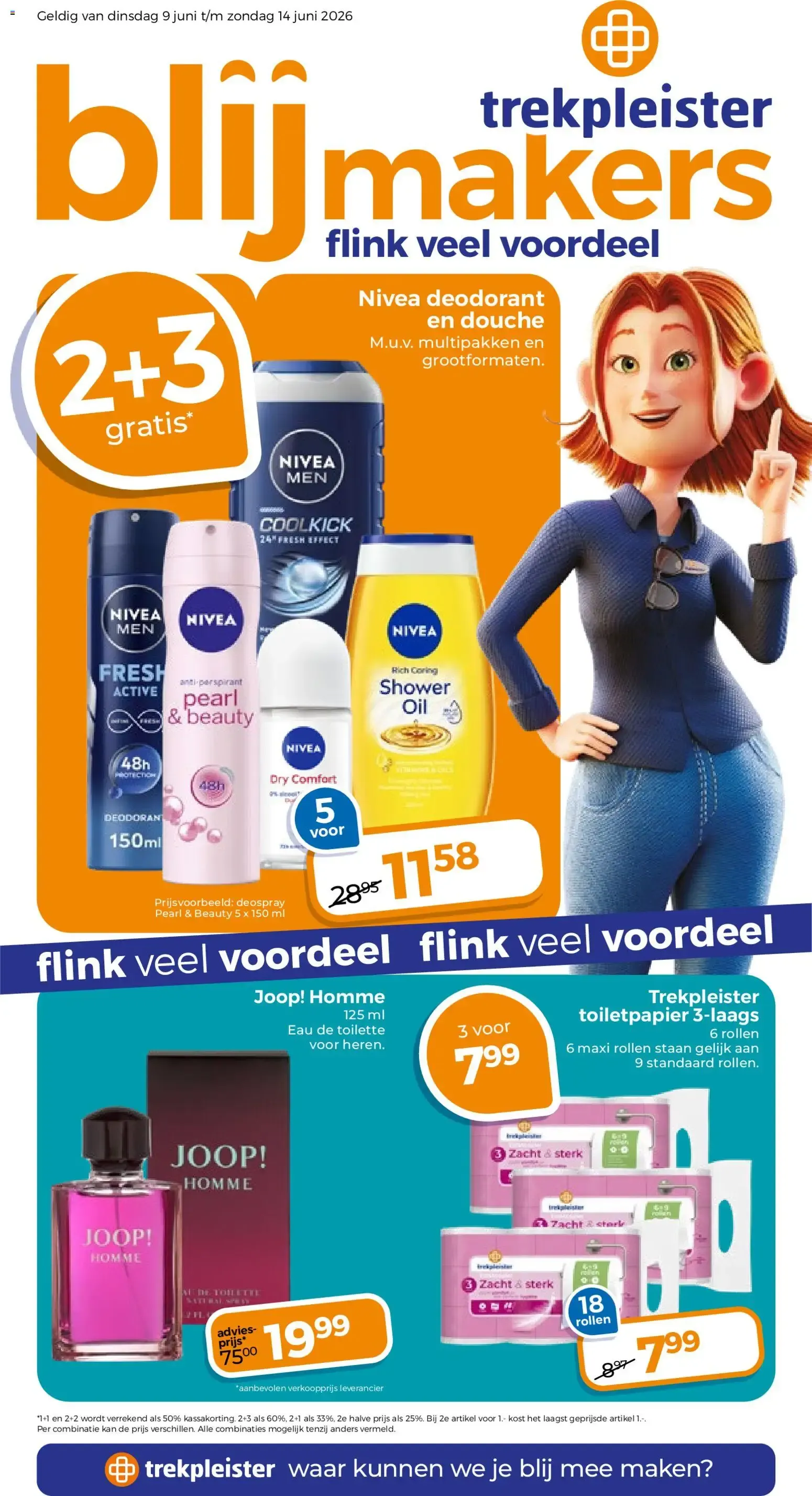 Trekpleister Blijmakers: Flink Veel Voordeel van 9 juni tot 14 juni 2026 - Folder pagina 1