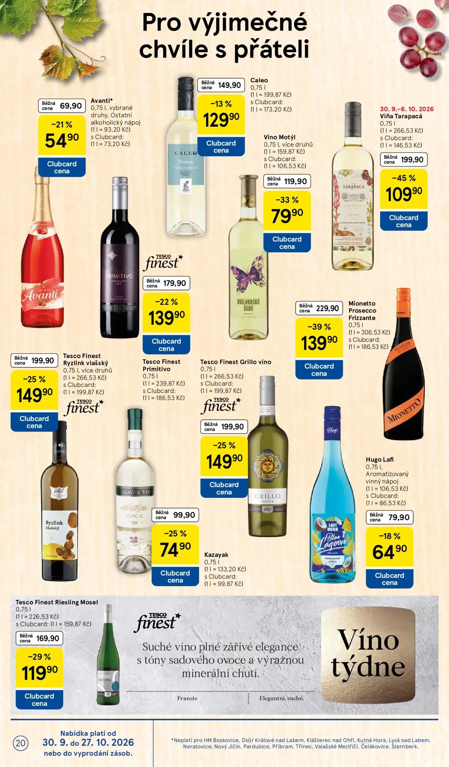 Tesco leták na tento + příští týden 30.09.2026 - 30. září 6. října 2026 - Page 20