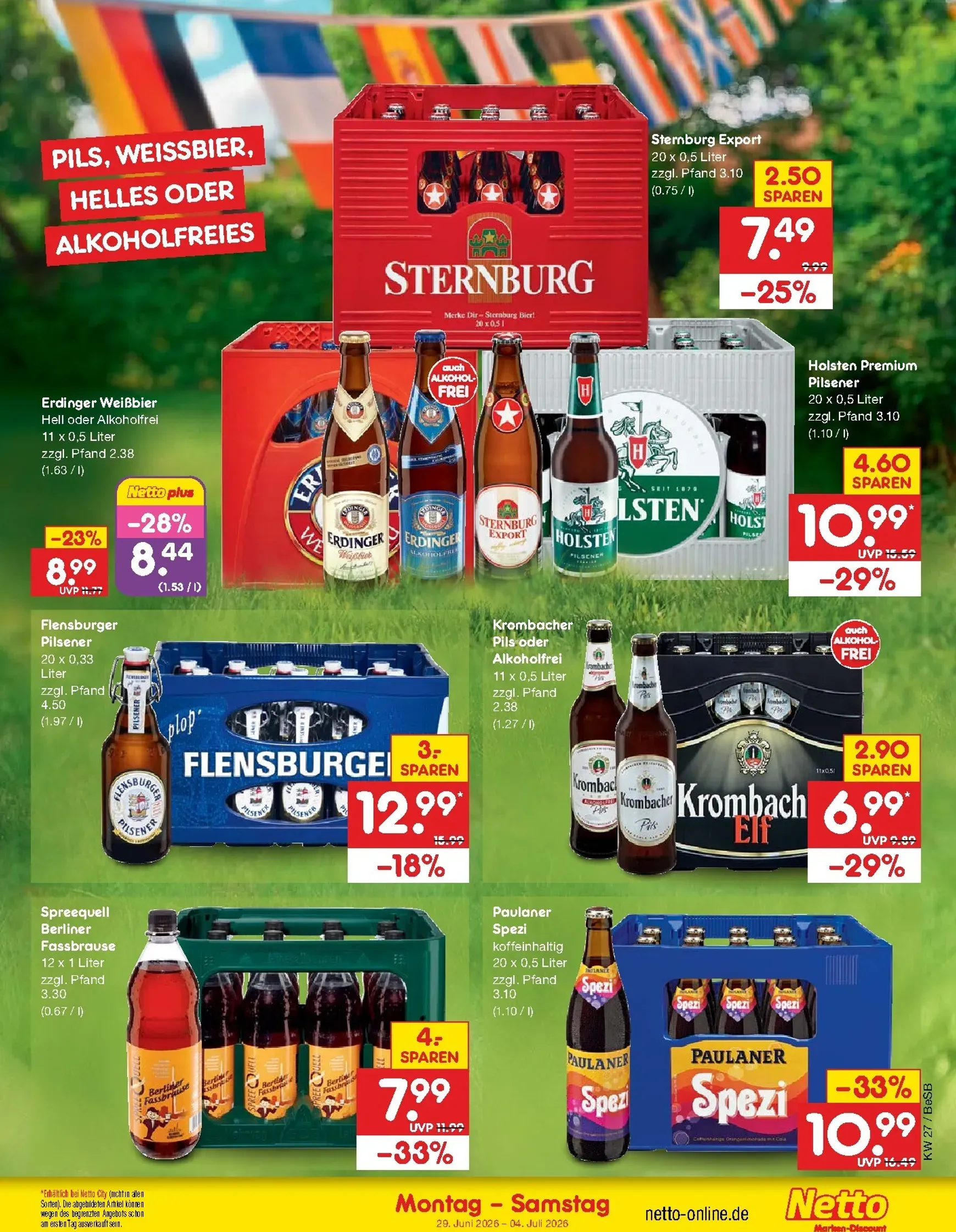 Netto Marken Discount - Wochenangebote Prospekt – von Montag 29.06.2026 bis Samstag 04.07.2026 von 29. Juni bis 4. Juli 2026 - Prospekt seite 42