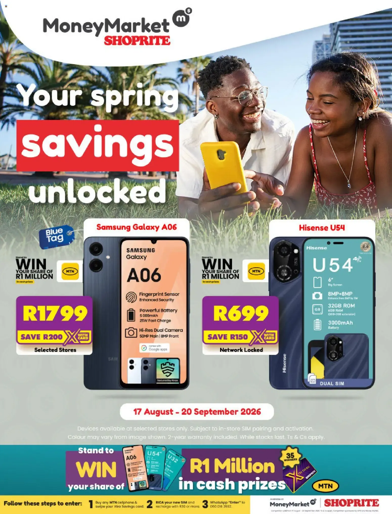 MoneyMarket Shoprite - Your spring savings unlocked from 17 August to 20 September 2026 - Catalogue Page 1