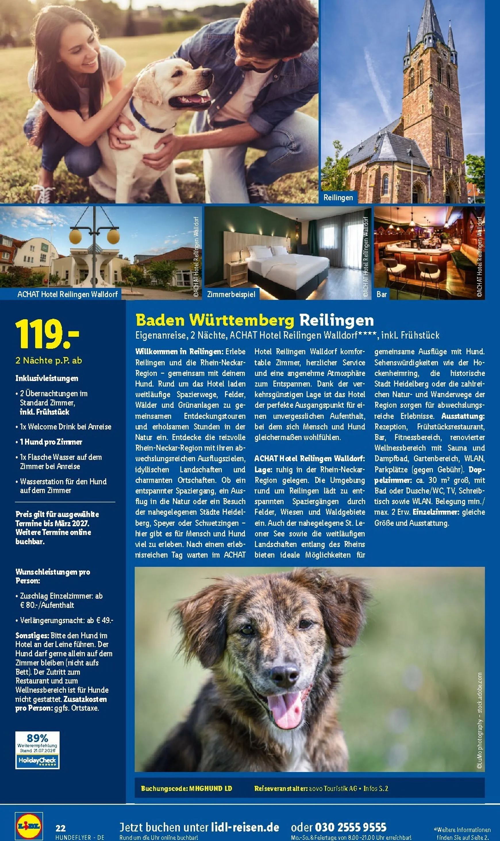 Urlaub mit Wau-Effekt lohnt sich. Lidl Reisen & Experiences von 29. Juli bis 31. Dezember 2026 - Prospekt seite 22
