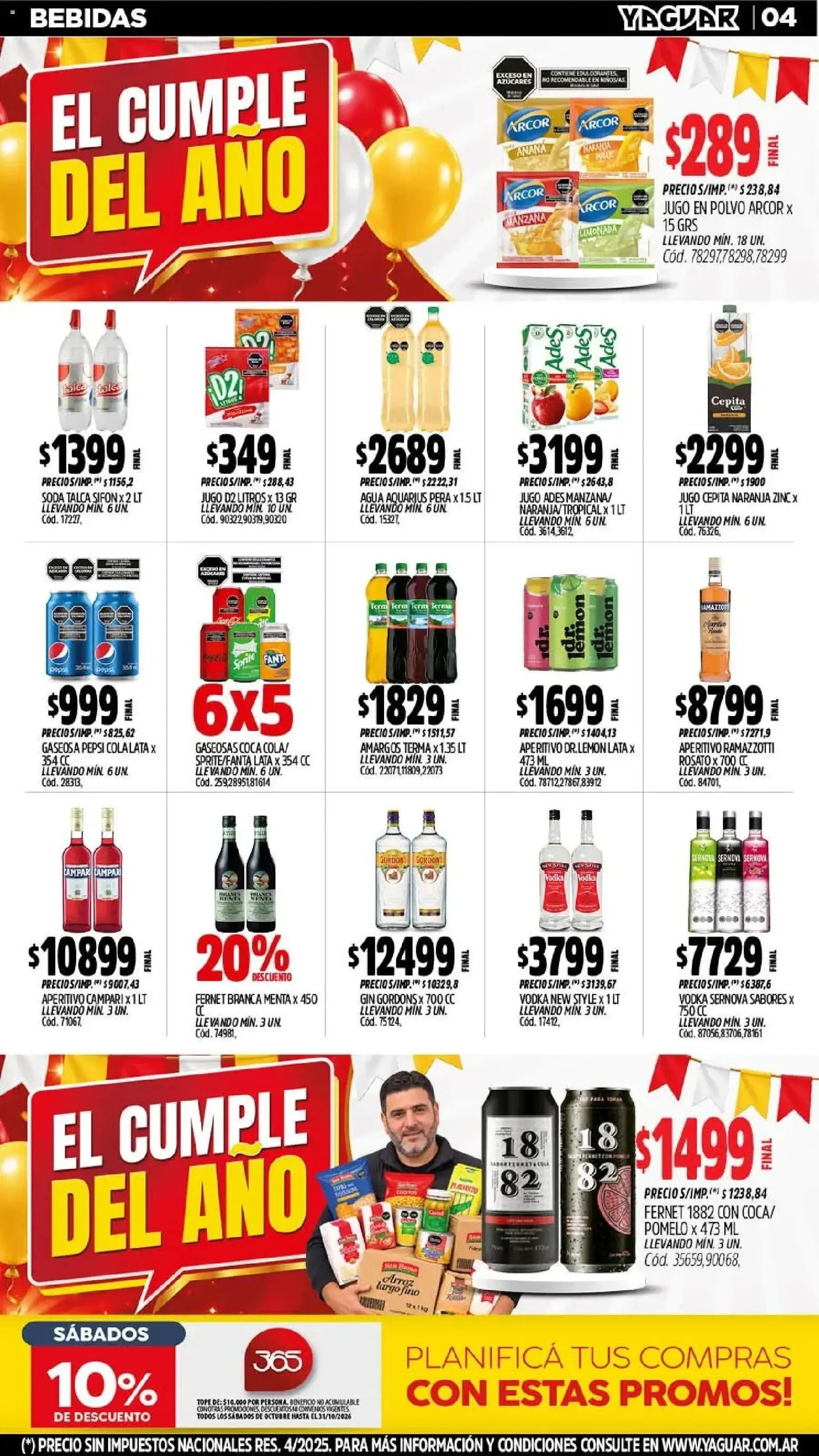 Ofertas de Yaguar - Oferta Semanal Mendoza del 26/10/2026 - 31/10/2026 26 de octubre al 31 de octubre 2026 - Página 6 del catálogo