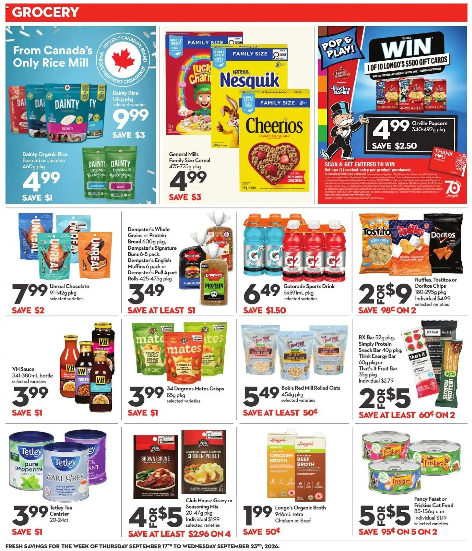 Longo's weekly flyer / circulaire from Sep 17, 2026 > weekly specials & deals from September 17 to September 23 2026 - flyer page 11