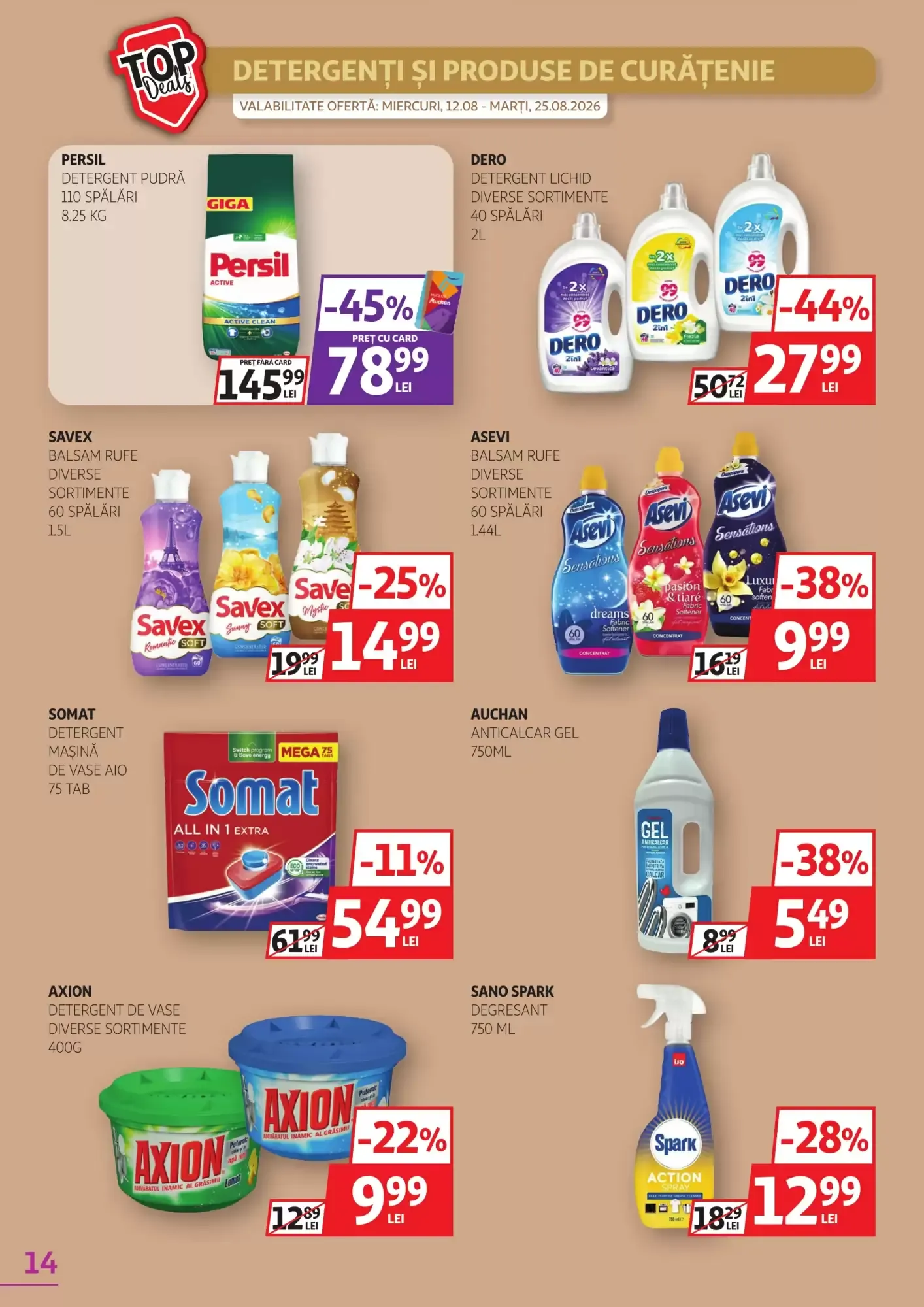 Catalog Noile oferte miercuri, 12.08 - marți, 25.08.2026 de la 12 august până la 25 august 2026 - Revista Pagina 14