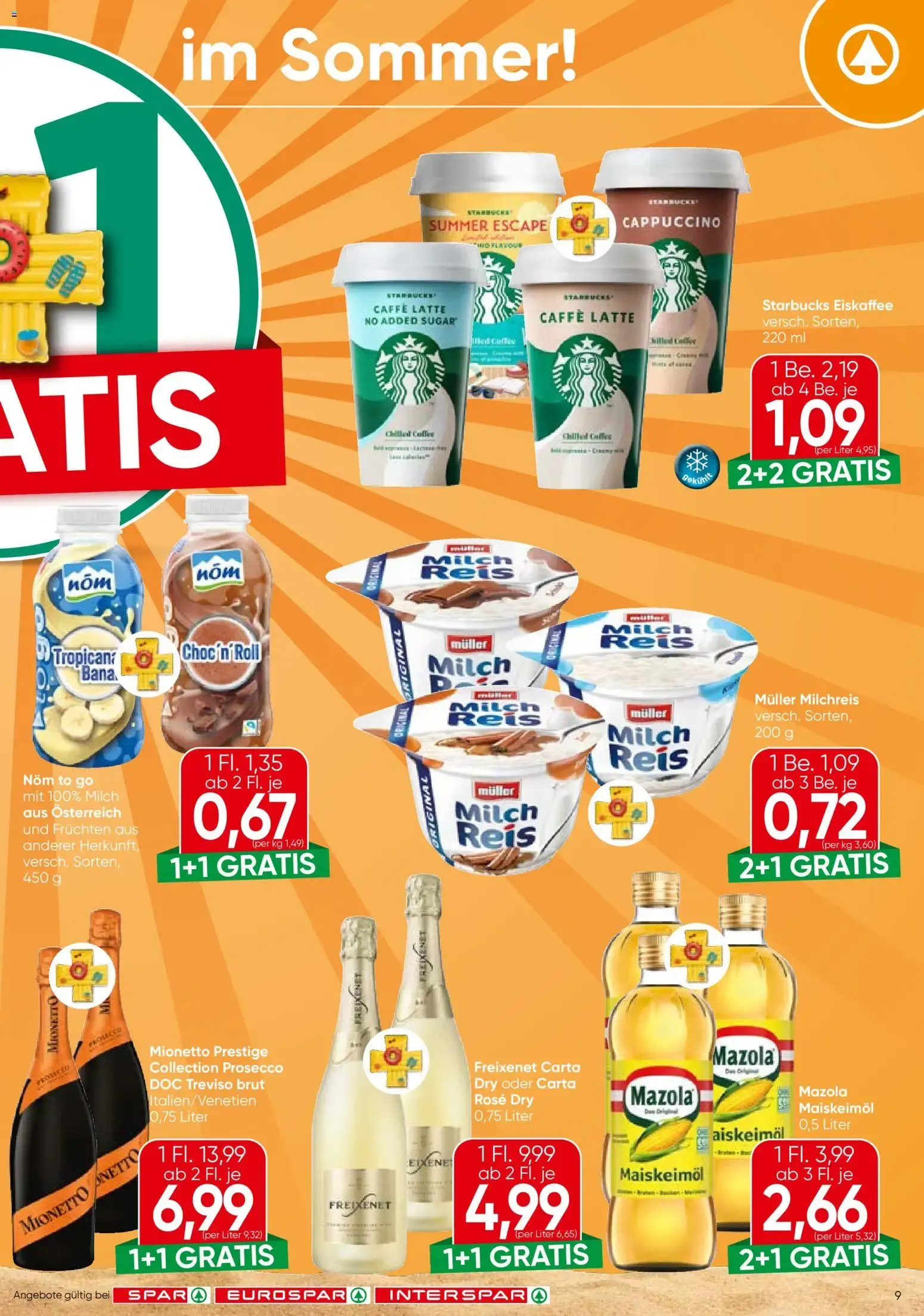 Spar Flugblatt - Wien (01.07.2026) - Angebote und Prospekt von 1. Juli bis 15. Juli 2026 - Flugblätt seite 9