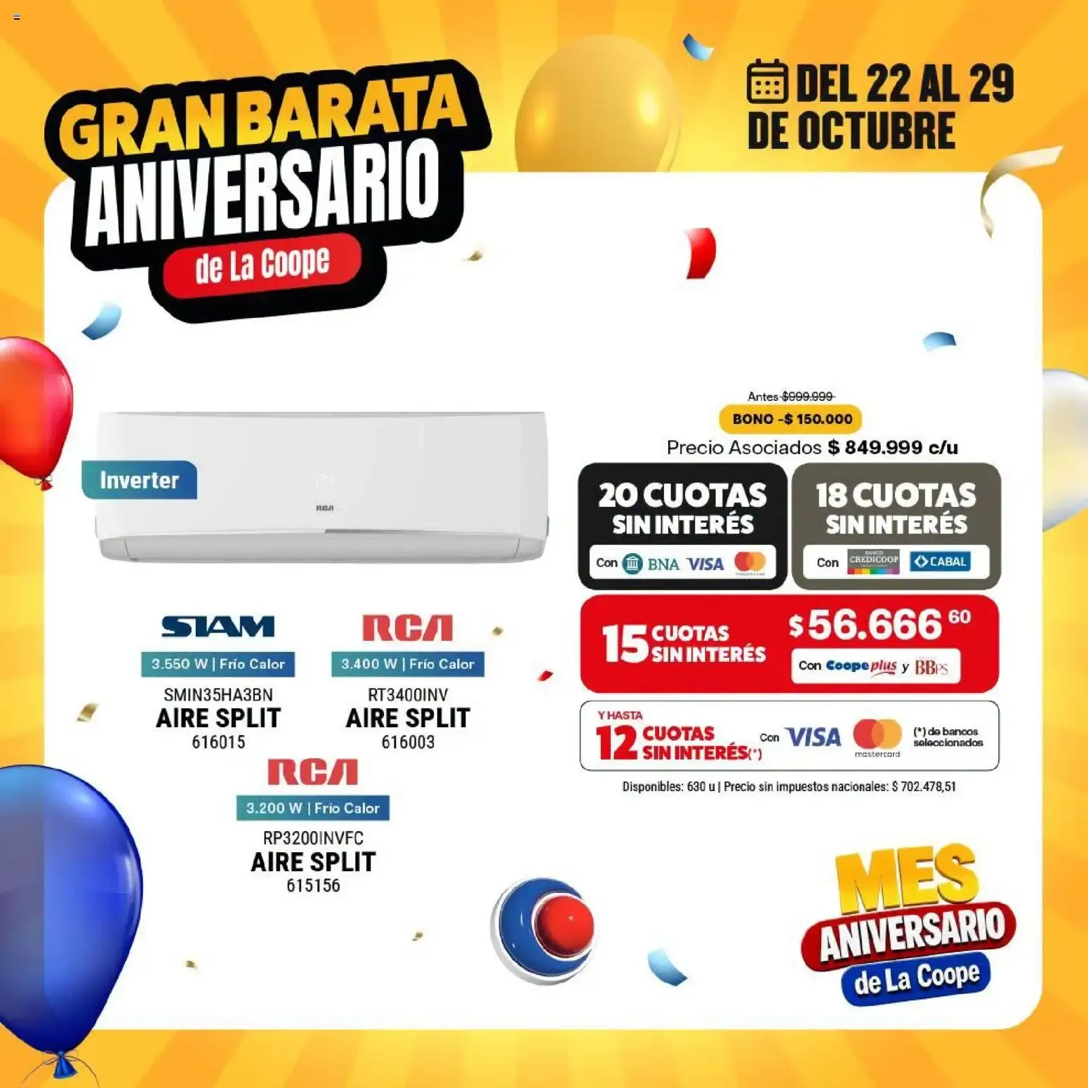 Ofertas de Gran Barata Aniversario de La Coope 22 de octubre al 29 de octubre 2026 - Página 11 del catálogo
