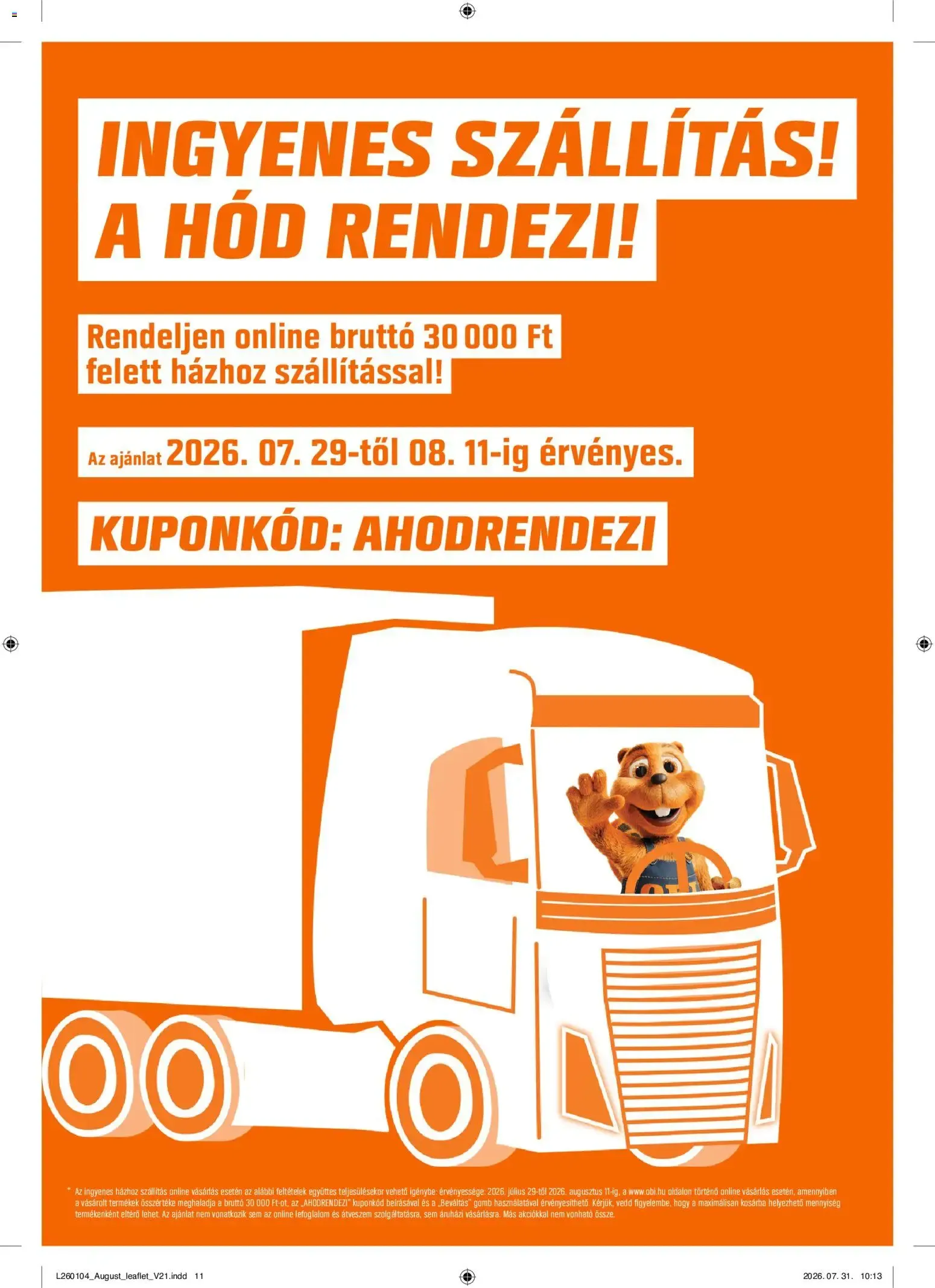 Katalógus OBI Vigye haza a nyarat! - 2026.08.04. -tól/töl > akció, lapozható szórólap 🛍️ augusztus 4.-tól augusztus 30.-ig 2026. - Oldal 11