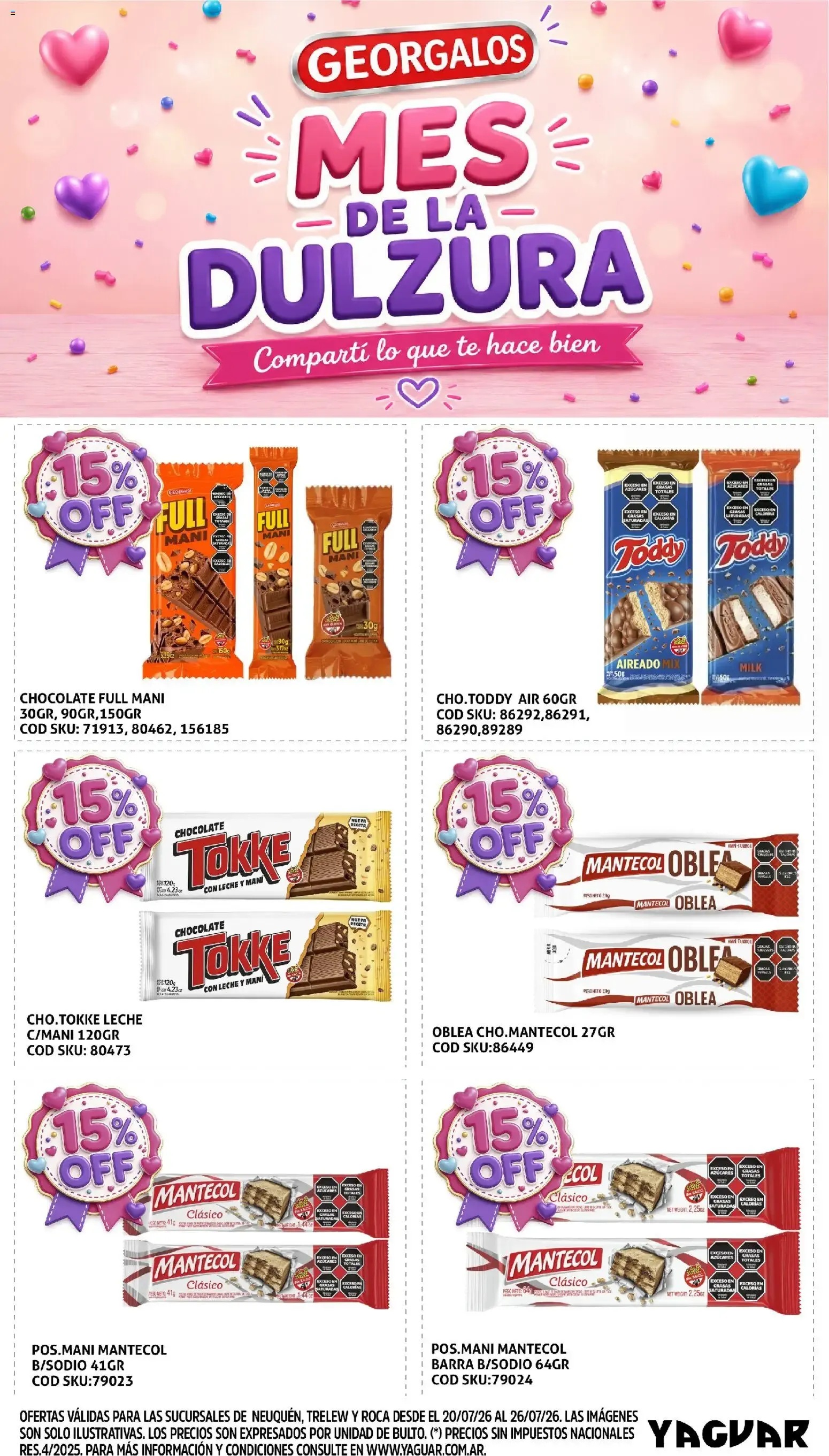 Ofertas de Yaguar: Comprá como en el súper a precios mayoristas - Aliados de tu bolsillo 20 de julio al 26 de julio 2026 - Página 7 del catálogo