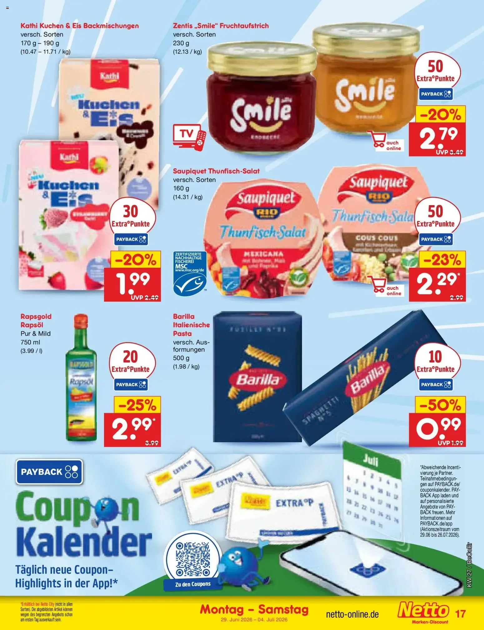Netto Marken-Discount Prospekt (ab 29.06.2026) » Angebote von 29. Juni bis 4. Juli 2026 - Prospekt seite 23