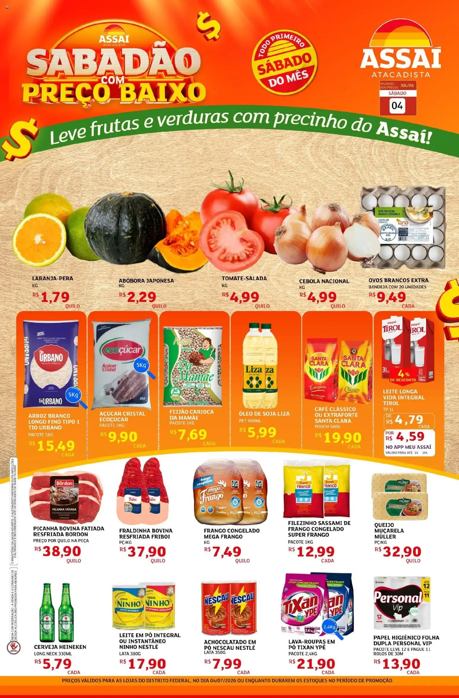 Encarte de Assaí Atacadista ofertas - DF de 04/07/2026 | Promoções Online 4 de julho até 4 de julho 2026 - Pagina 1