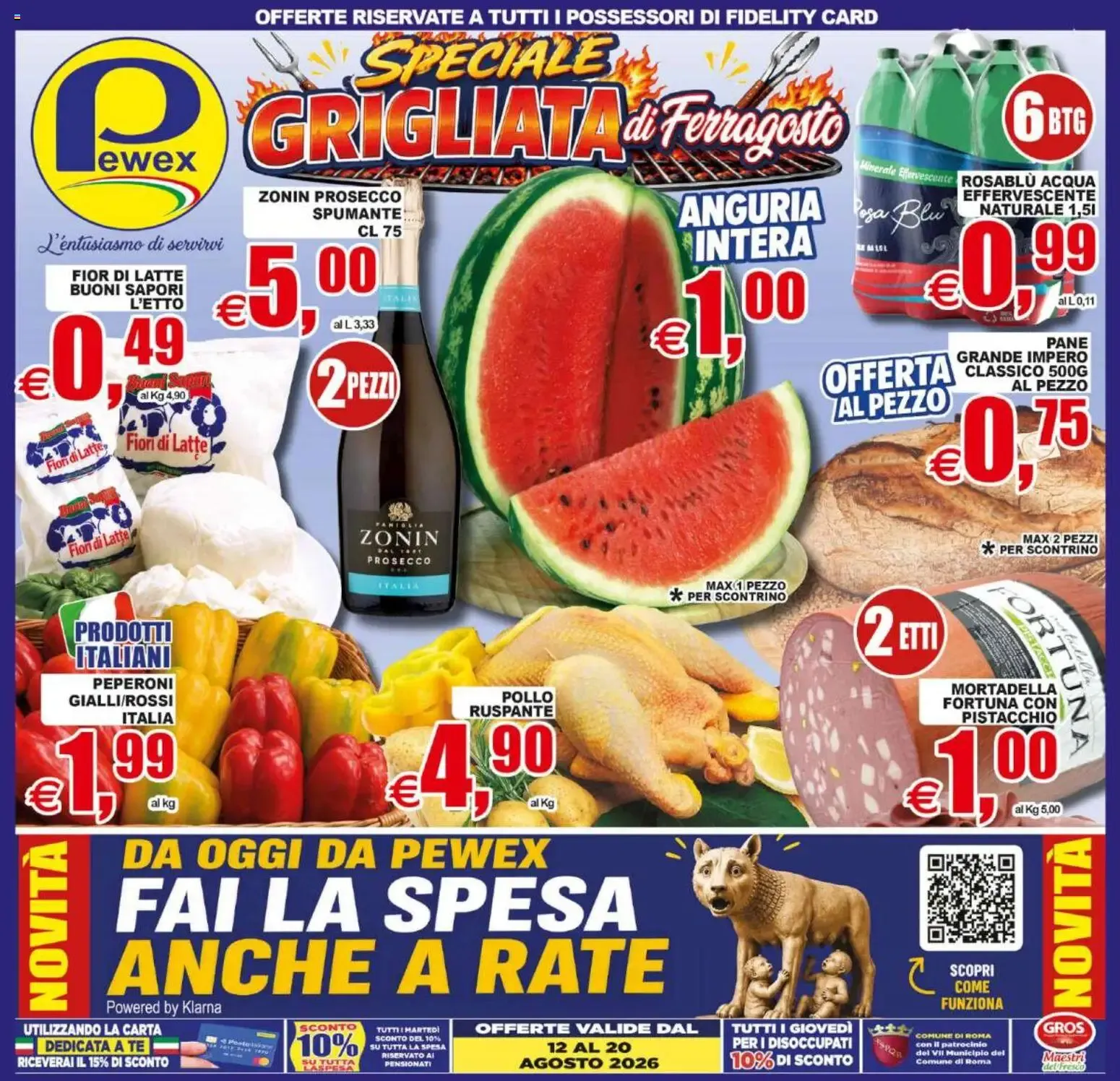 Pewex: Speciale Grigliata di Ferragosto e offerte varie da 12 agosto a 20 agosto di 2026 - Pagina del volantino 1
