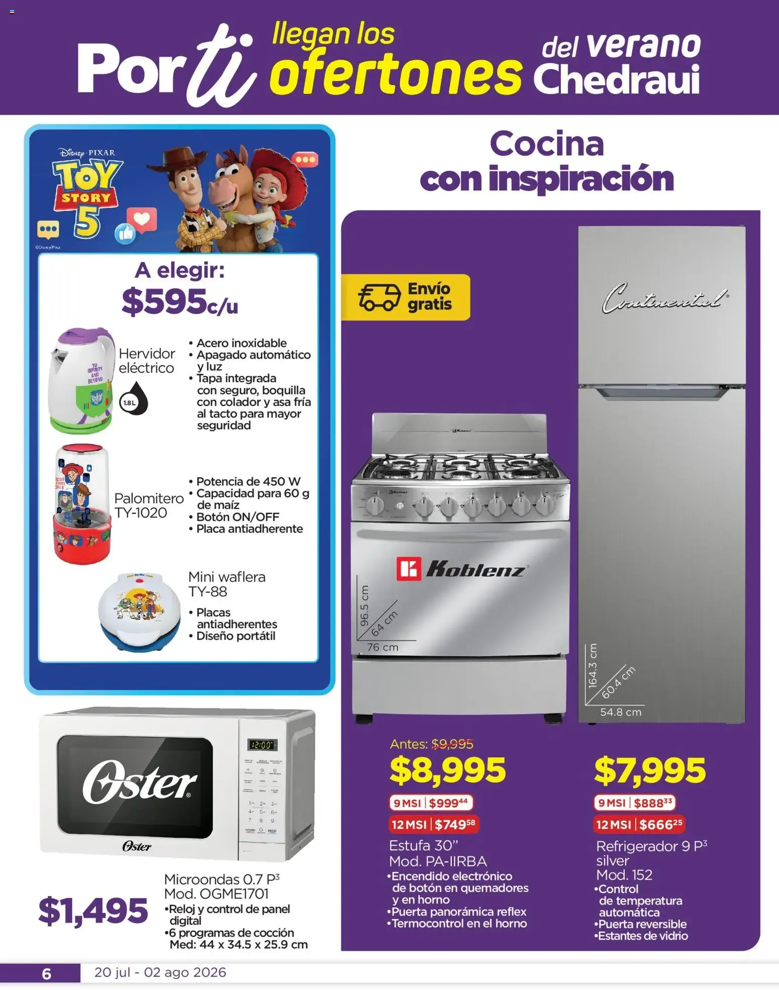 Catálogo de Chedraui folleto Por Ti ofertones (20/07/2026 - 02/08/2026) - catálogo en línea 20 de julio al 2 de agosto 2026 - Pagina 6