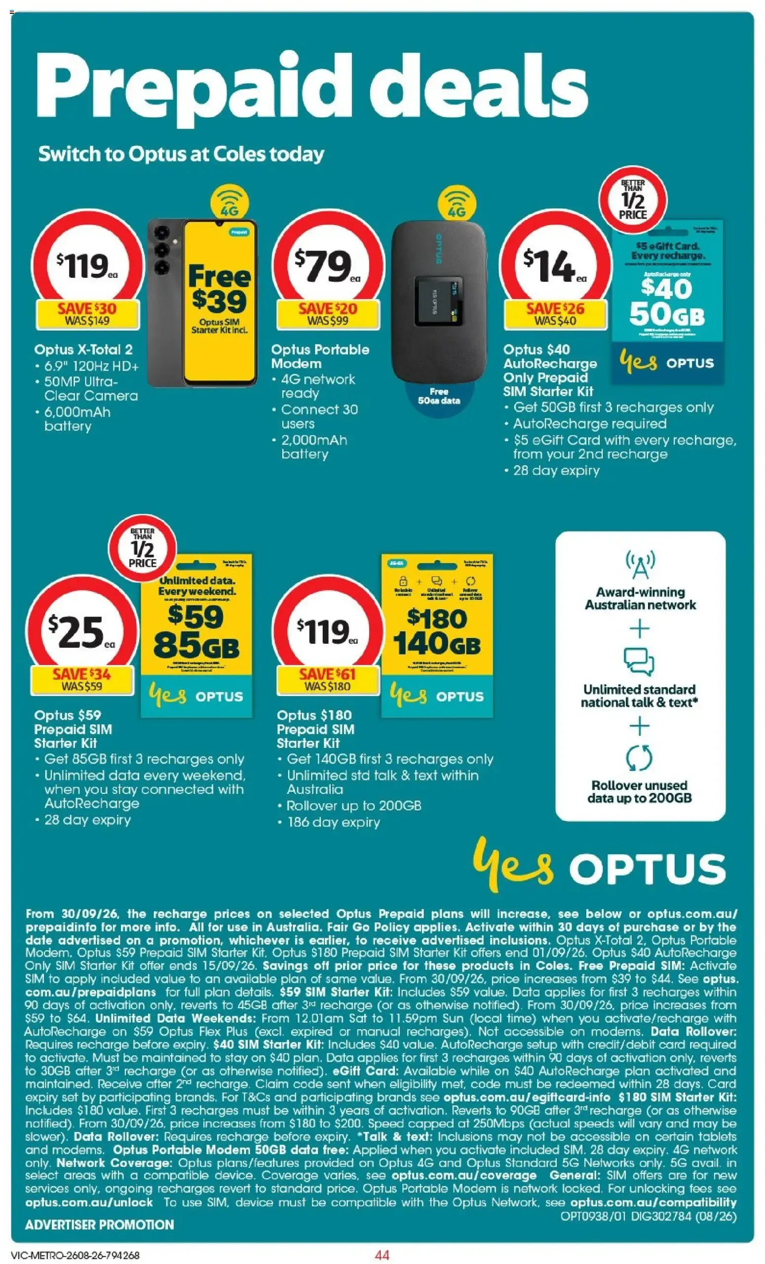 Coles Catalogue Contents - Catalogue valid from 26 August to 1 September 2026 - page 45