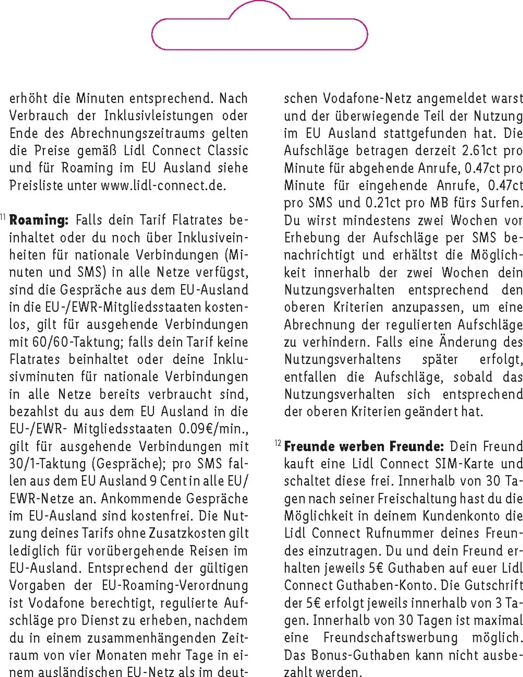Lidl Connect - Tarif Übersicht von 1. Oktober bis 31. August 2026 - Prospekt seite 22