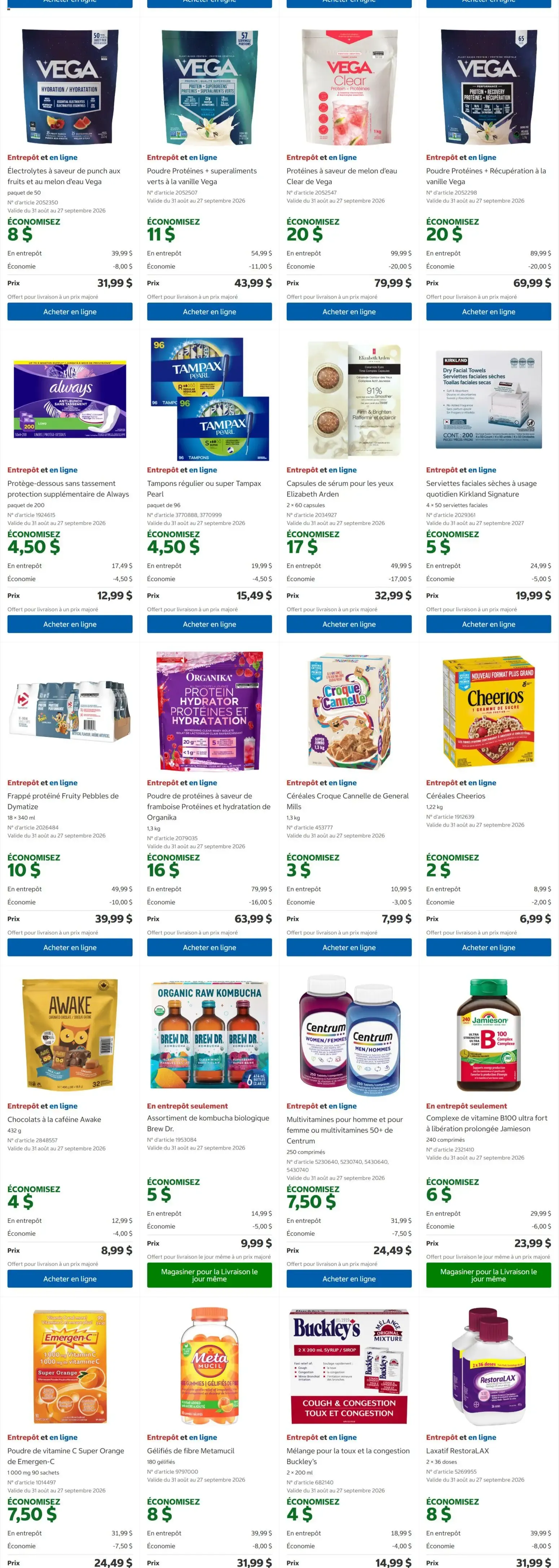Encore plus d'économies chez Costco - Offres de 2 semaines from September 14 to September 27 2026 - flyer page 4