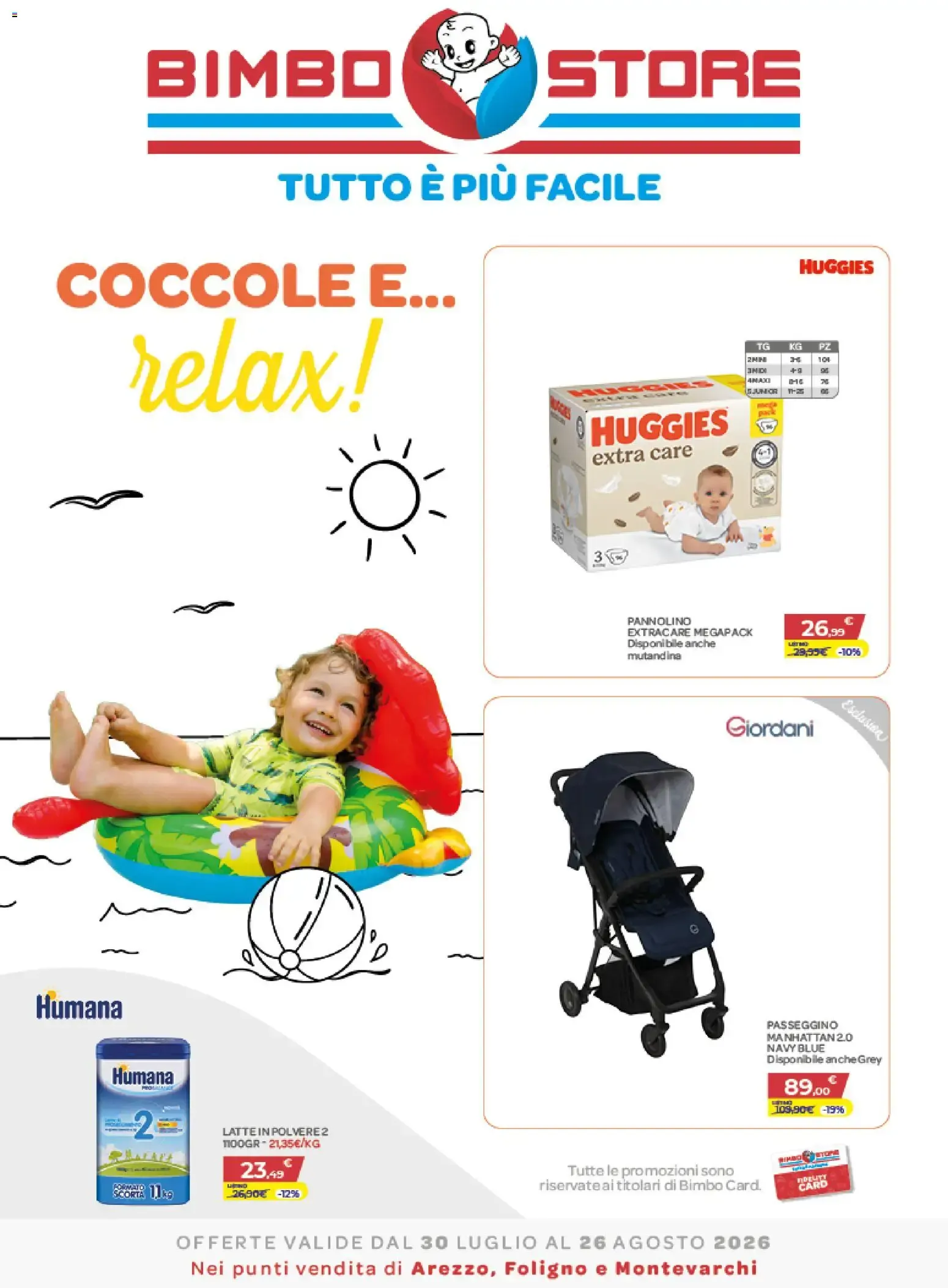 Bimbo Store Coccole e... relax! da 30 luglio a 26 agosto di 2026 - Pagina del volantino 1