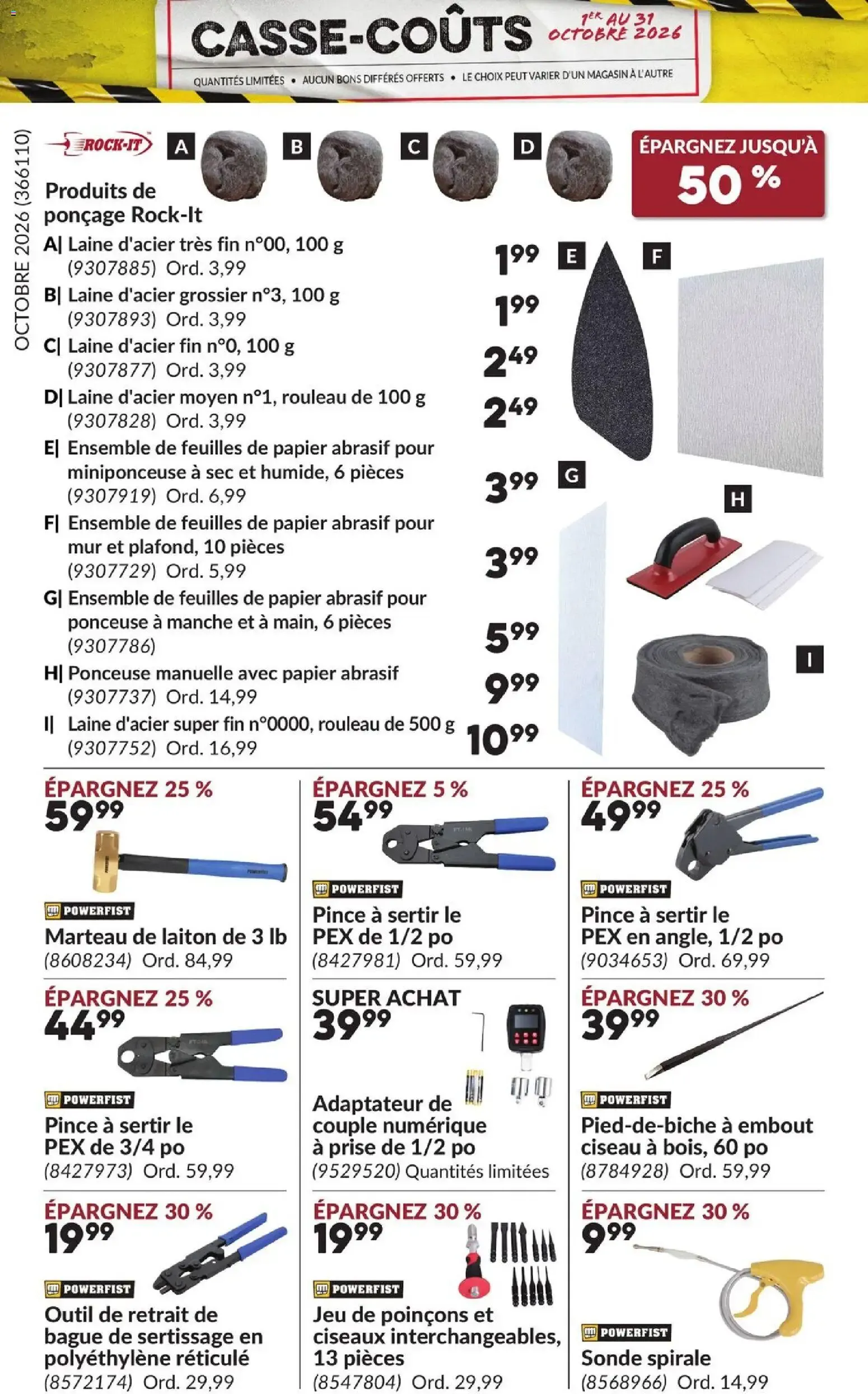 Princess Auto circulaire - Casse-Coûts from Oct 1, 2026 > weekly specials & deals from October 1 to October 31 2026 - flyer page 7