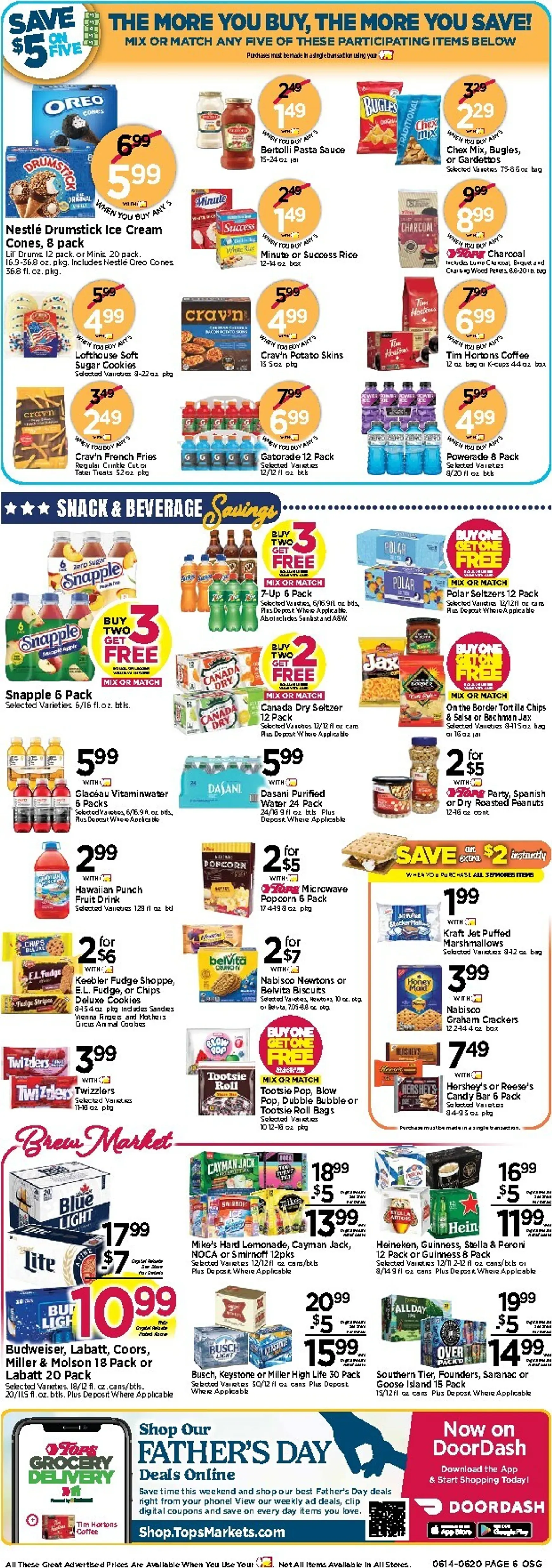 Weekly ad Current Tops Markets leaflet valid from Sunday 06/14/2026 to Saturday 06/20/2026 from June 14 to June 20 2026 - Page 6