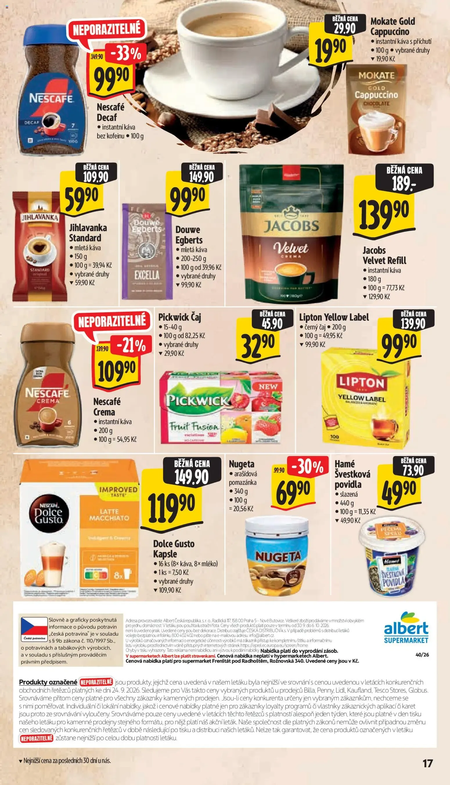 Albert leták - Supermarket Frenštát pod Radhoštěm od 30.09.2026 - Akční leták - 30. září 6. října 2026 - Page 31