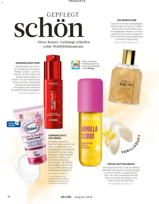 dm Magazin alverde - Will Kinder stark machen von 1. August bis 31. August 2026 - Prospekt seite 26
