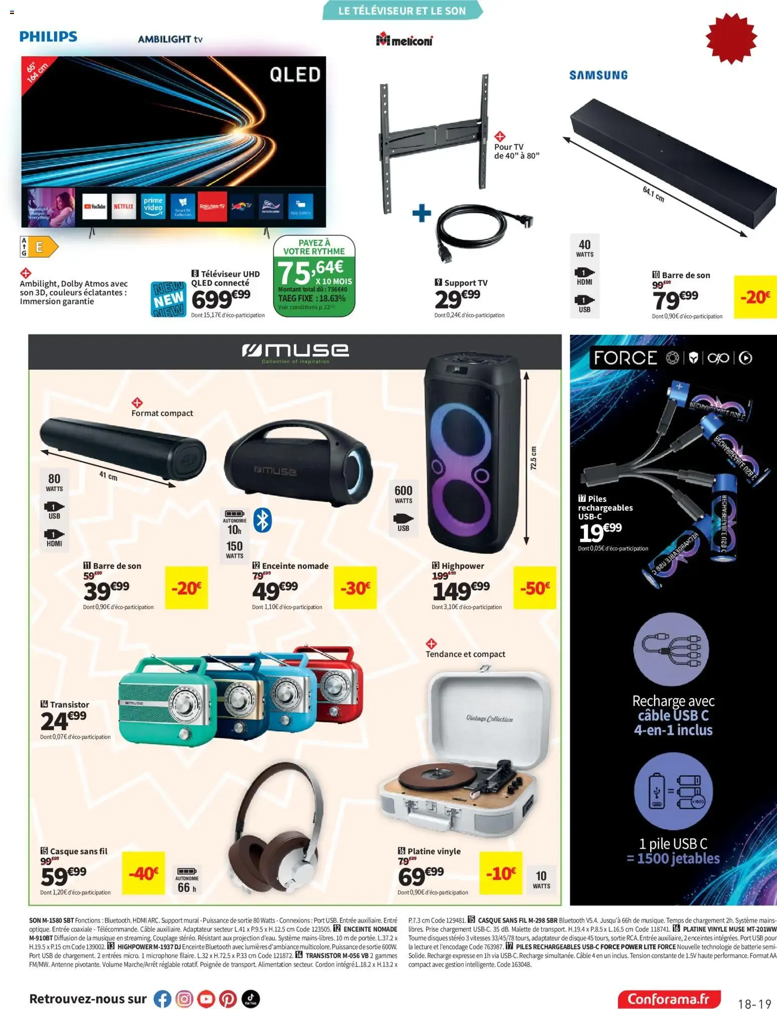 LE GRAND DESTOCKAGE PROMO RAMA Conforama du 13 octobre au 9 novembre 2026 - Catalogue page 19