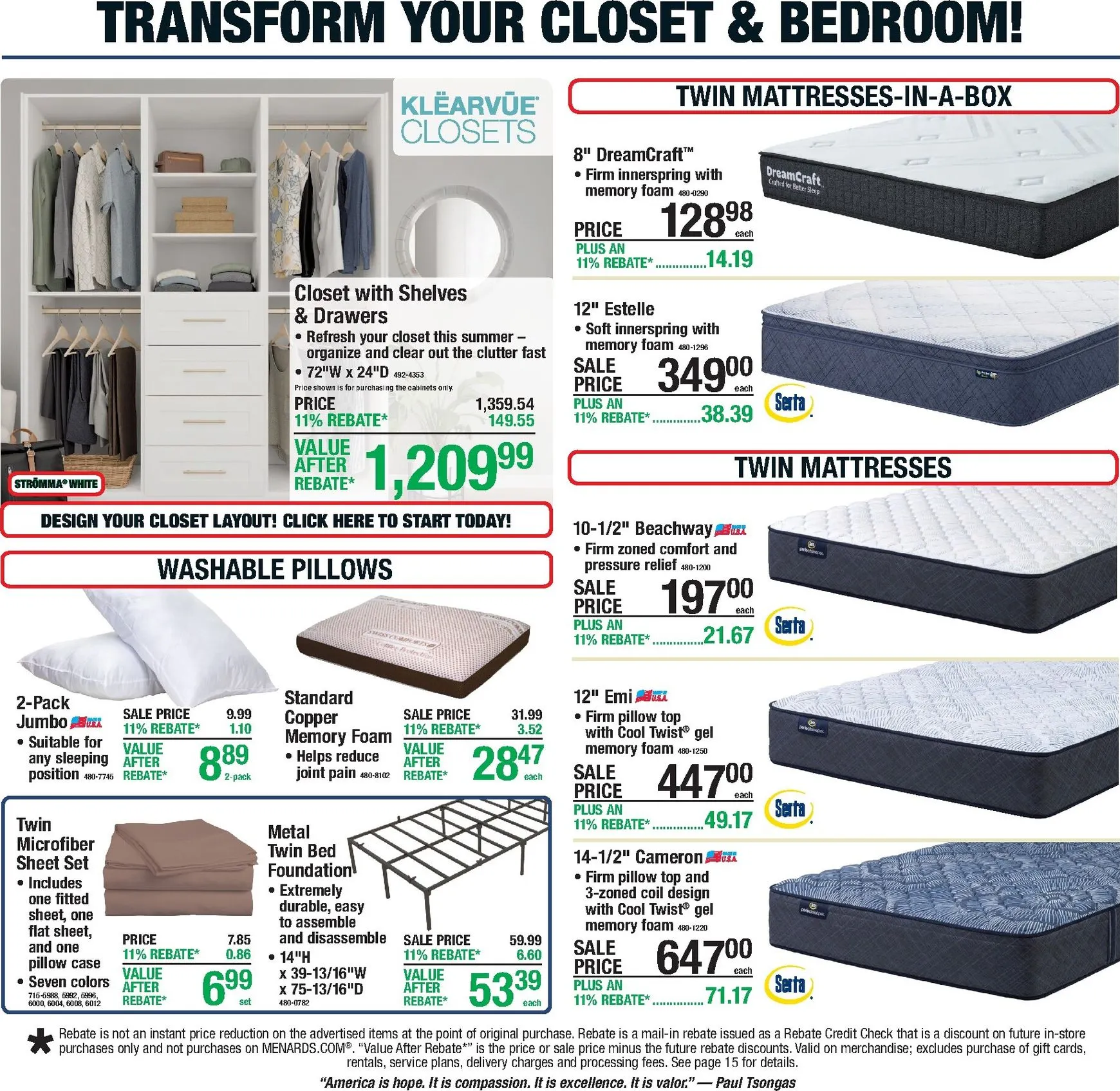 Weekly ad Current Menards - 11% Rebate Sale leaflet valid from Thursday 06/25/2026 to Sunday 07/05/2026 from June 25 to July 5 2026 - Page 18