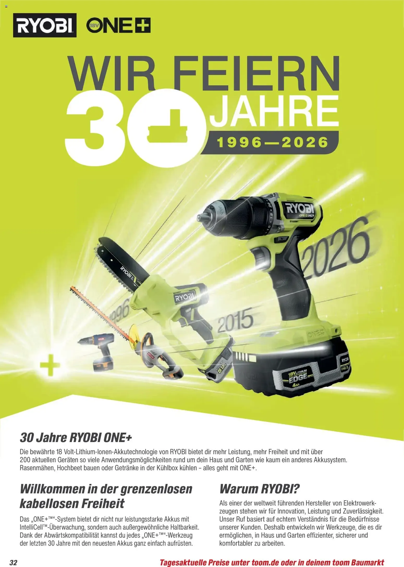 Toom Baumarkt Gartenpflege & Teich 2026 (ab 20.02.2026) zum Blättern von 20. Februar bis 30. Juni 2026 - Prospekt seite 32
