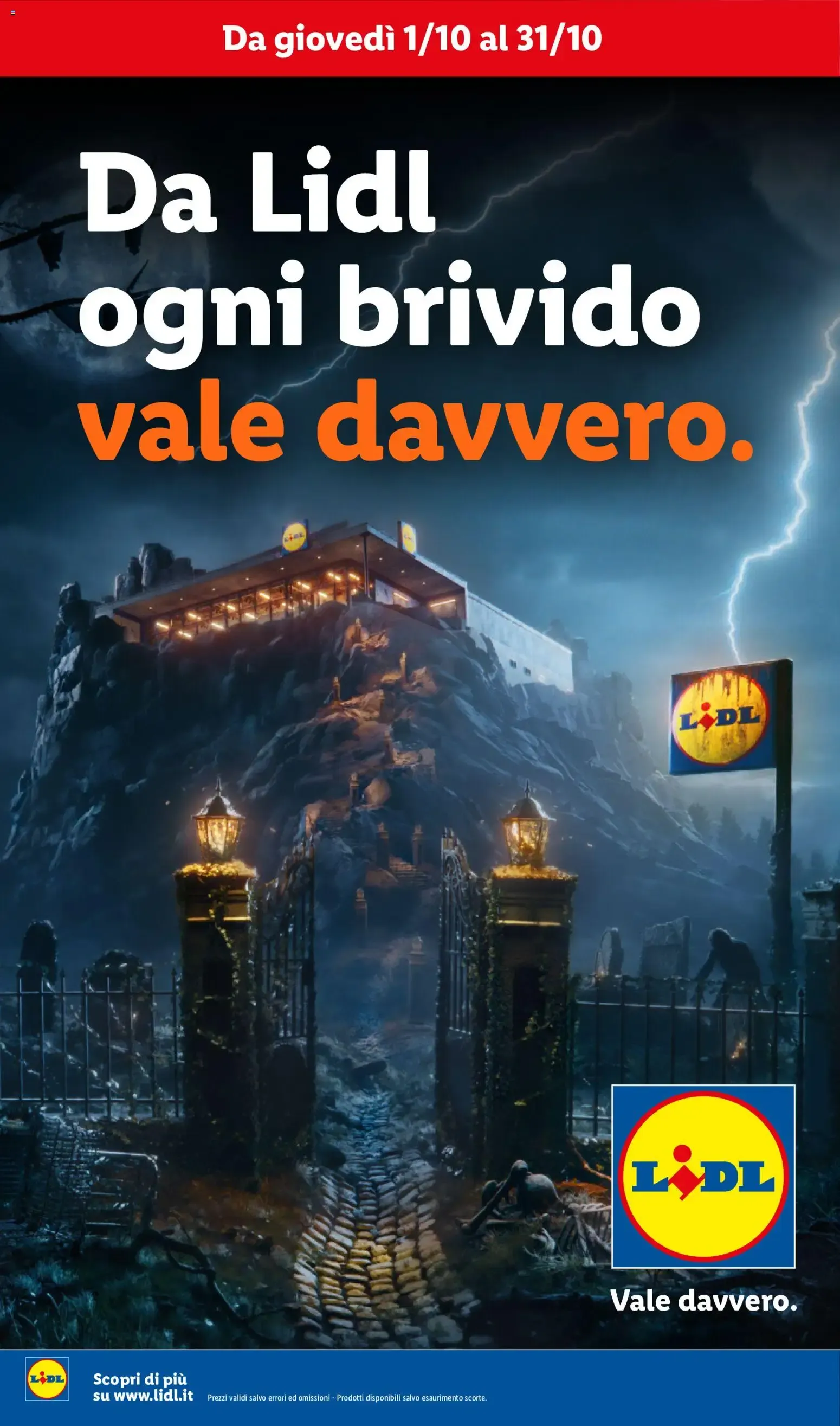 Da Lidl ogni brivido vale davvero. da 1 ottobre a 31 ottobre di 2026 - Pagina del volantino 1