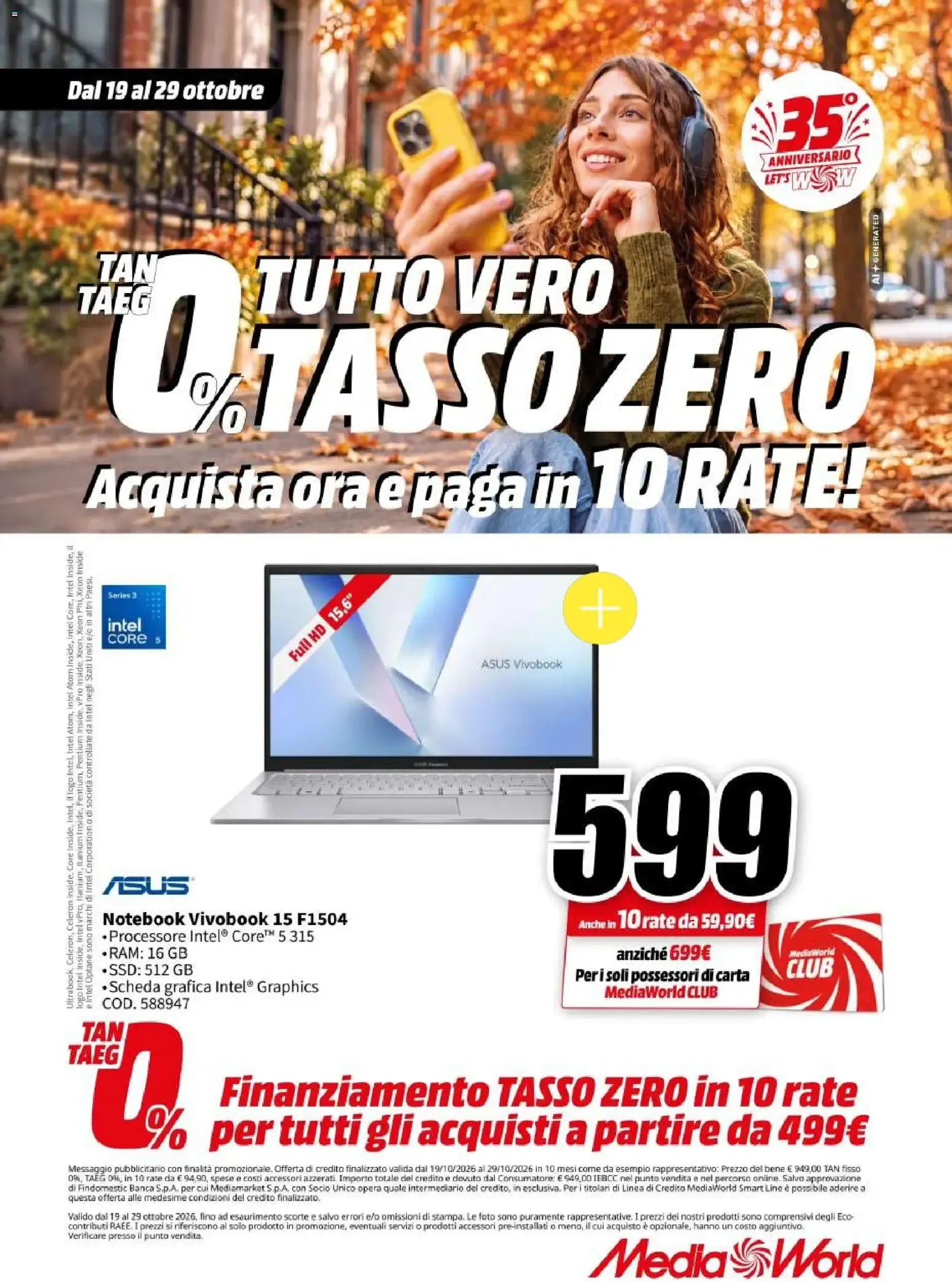 Nuovo Media World volantino dal 19/10/2026 > offerte anteprima 🛍️ da 19 ottobre a 29 ottobre di 2026 - Pagina del volantino 20