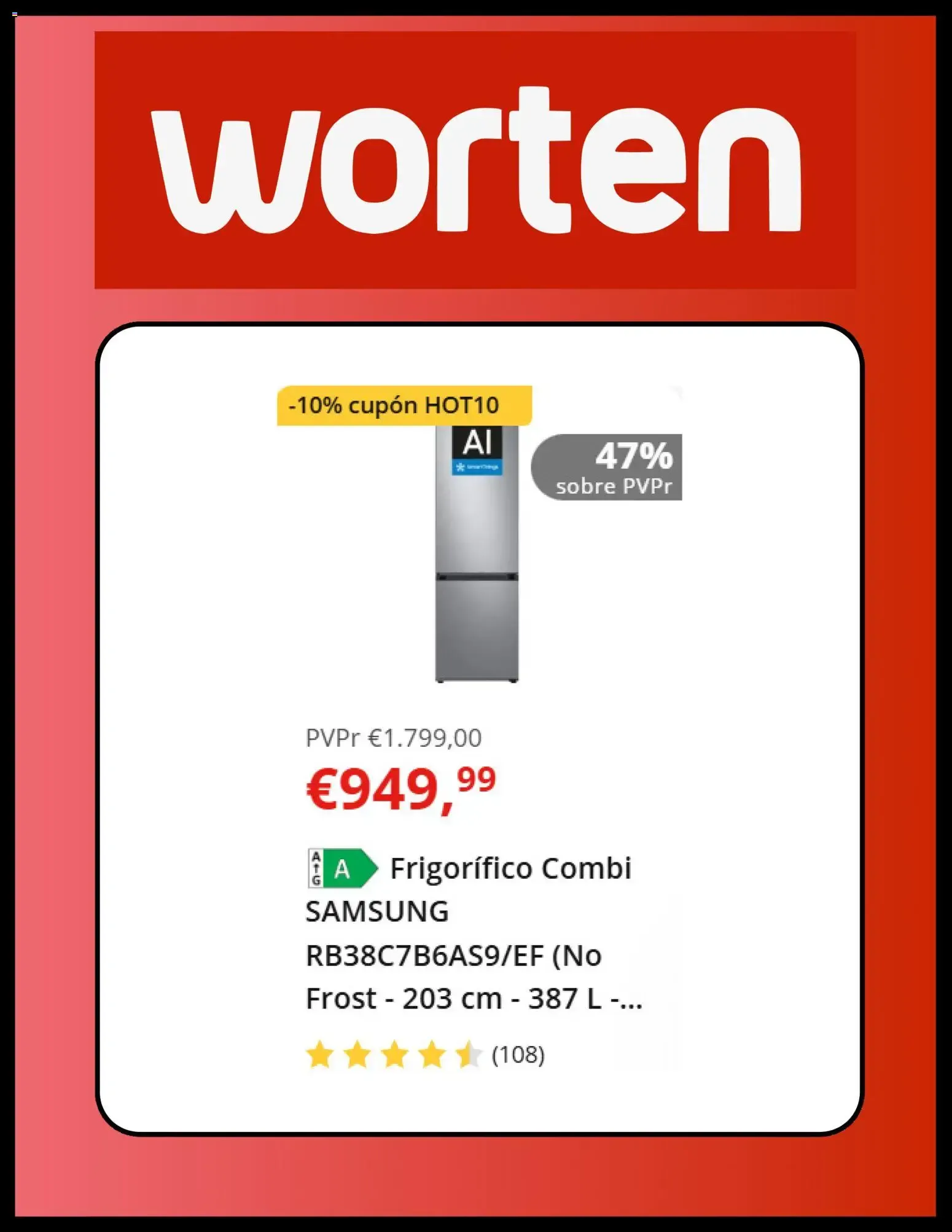 Catálogo de Worten Stock OFF: Hasta -50% en Electrodomésticos y TV 23 de junio al 29 de junio 2026 - Página 5