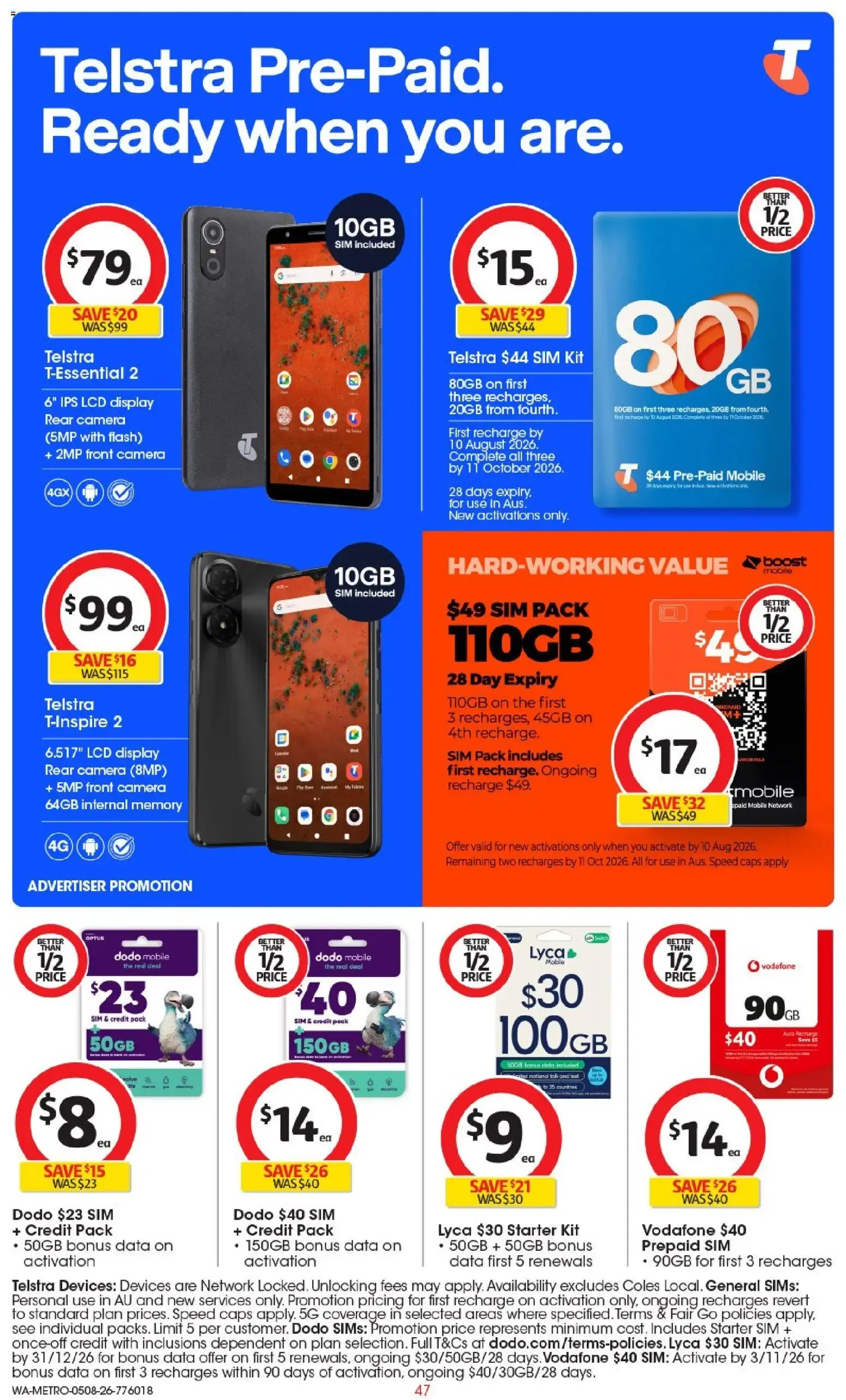 Coles catalogue valid from 05/08/2026 > Online Australia - Catalogue valid from 5 August to 11 August 2026 - page 47