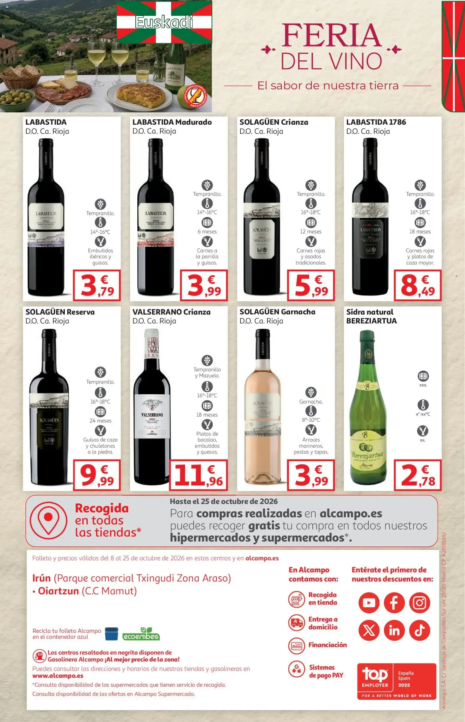 Catálogo de Feria del Vino Alcampo 8 de octubre al 25 de octubre 2026 - Página 40