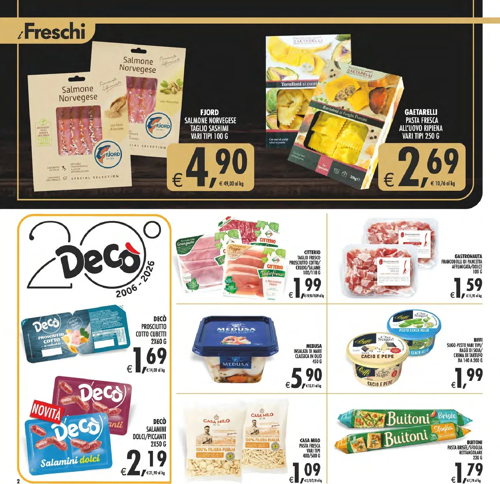 Volantino attuale di Decò - Gourmet valido dal martedì 09/06/2026 al giovedì 18/06/2026 da 9 giugno a 18 giugno di 2026 - Pagina del volantino 2
