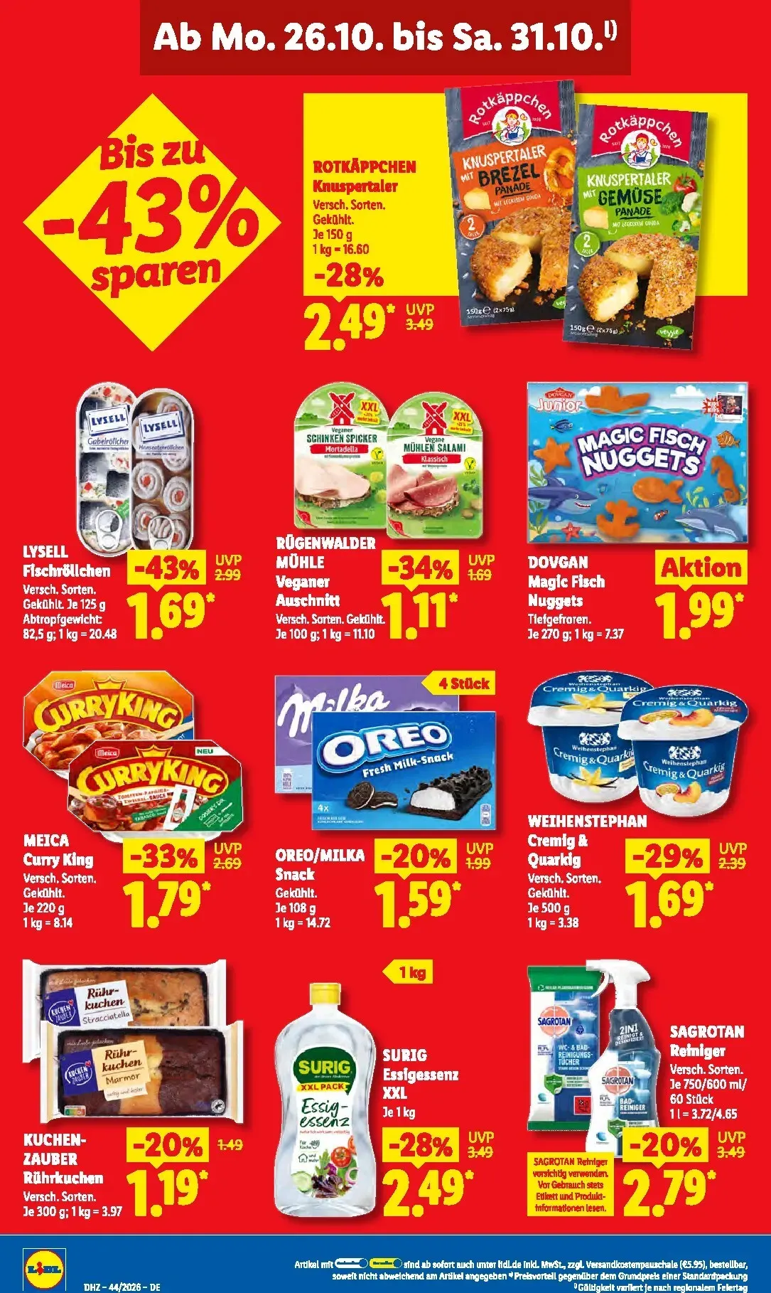Lidl Prospekt nächste Woche – von Montag 26.10.2026 bis Samstag 31.10.2026 von 26. Oktober bis 31. Oktober 2026 - Prospekt seite 23