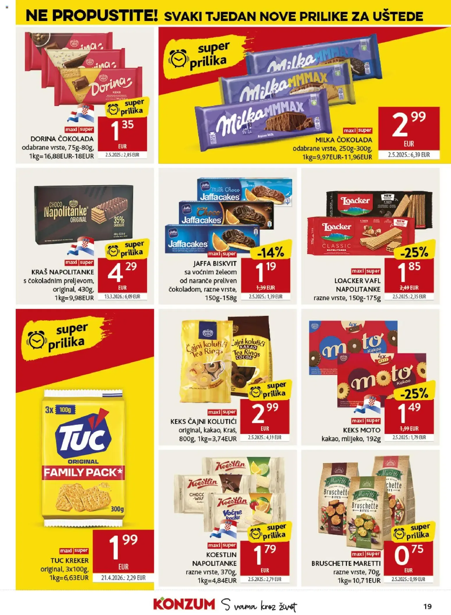 Katalog Konzum Katalog novi od 04.08.2026 na listanje > letak digitalni od 4. kolovoza do 11. kolovoza 2026. - Pregled Stranica 19