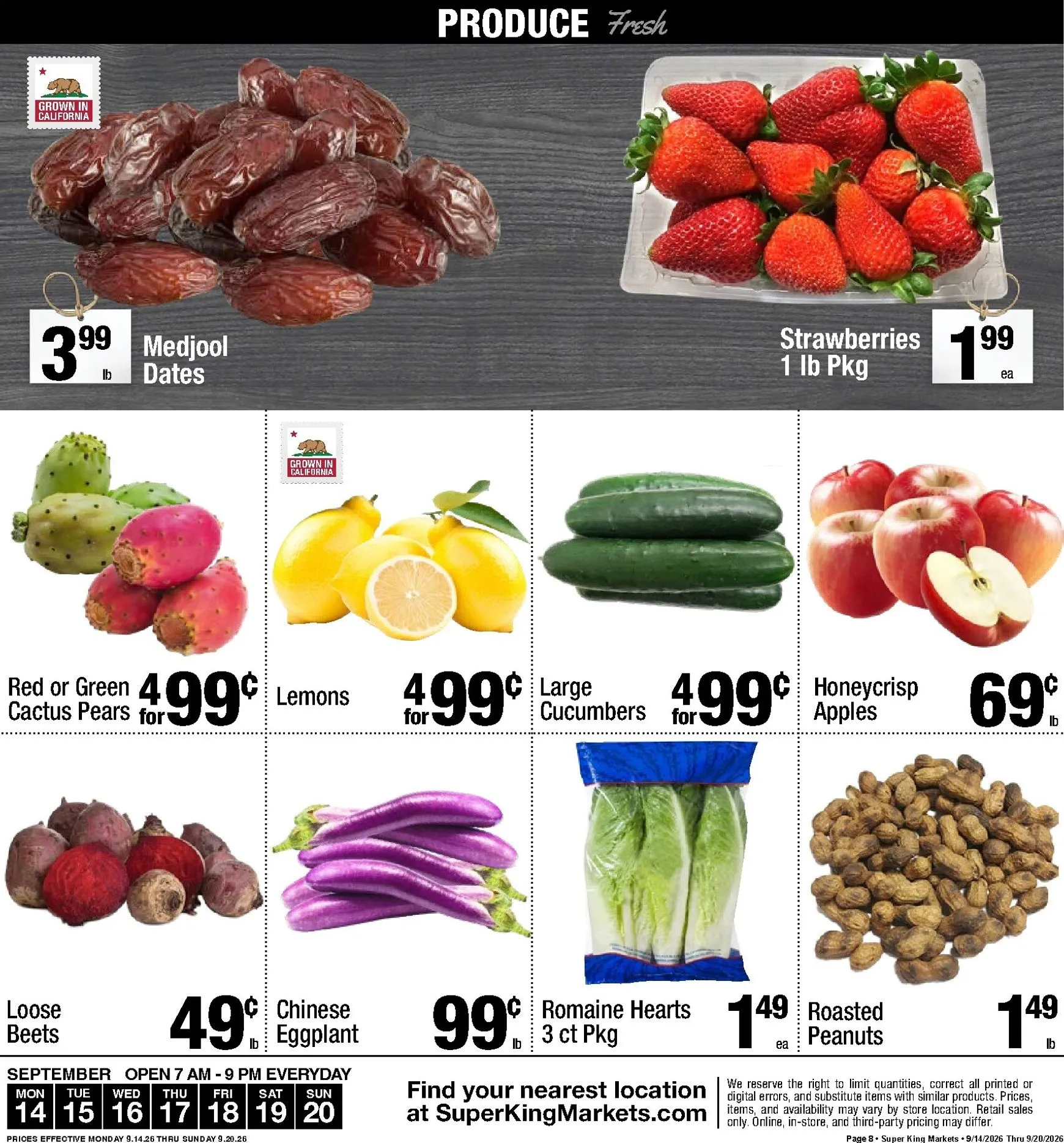 Weekly ad Current Super King leaflet valid from Monday 09/14/2026 to Sunday 09/20/2026 from September 14 to September 20 2026 - Page 9
