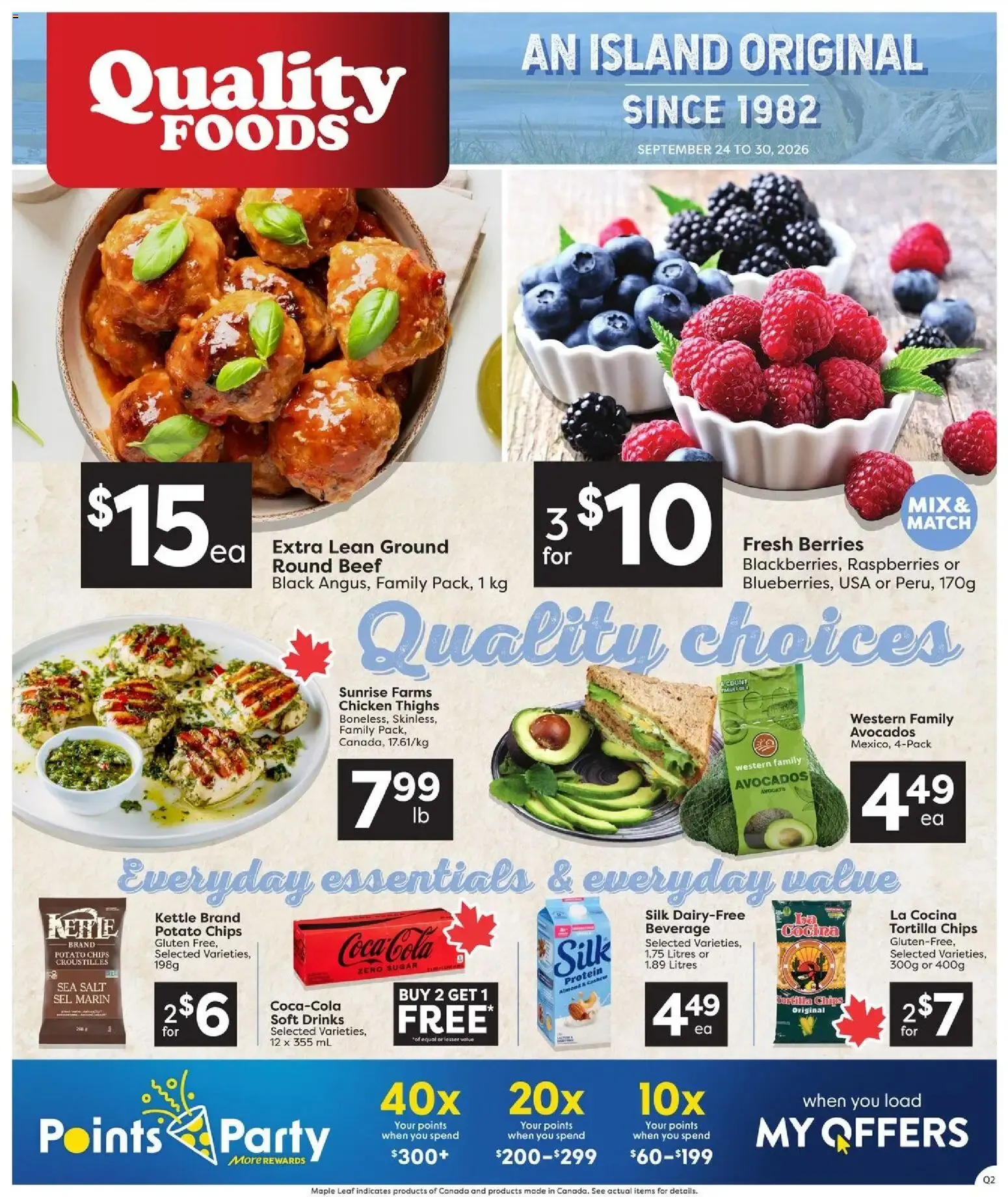 Quality Foods weekly flyer / circulaire from Sep 24, 2026 > weekly specials & deals from September 24 to September 30 2026 - flyer page 1