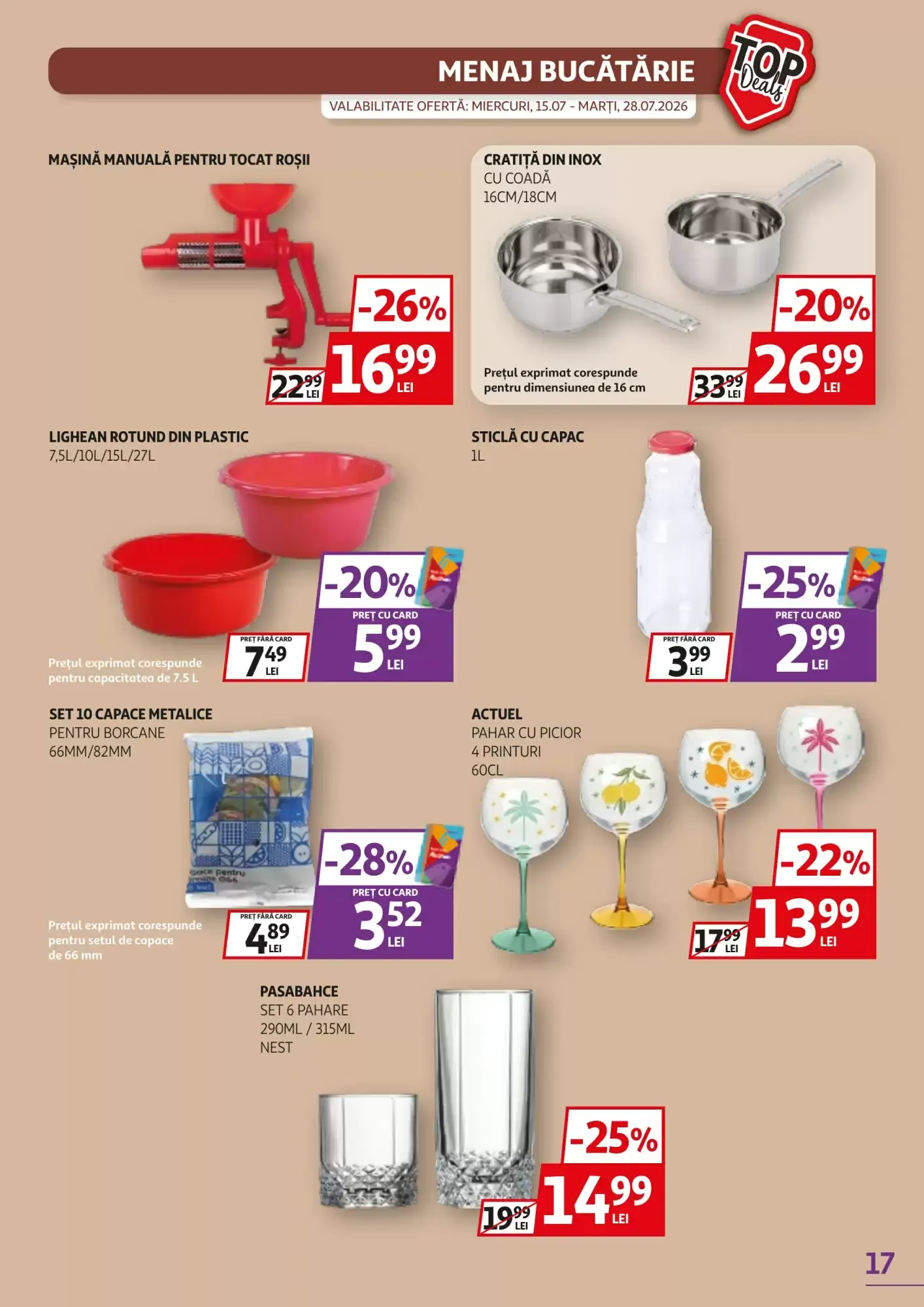 Catalog Catalog Auchan de la 15 iulie până la 28 iulie 2026 - Revista Pagina 17