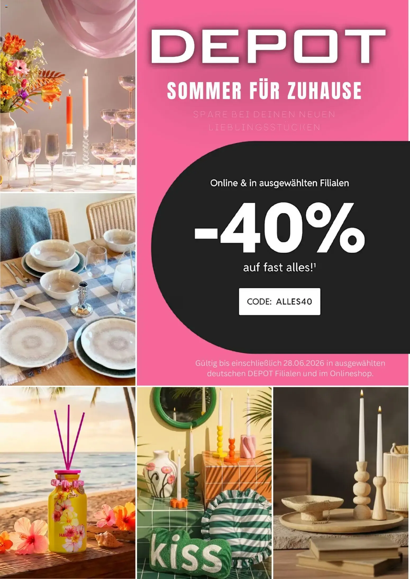 Depot Sommer für Zuhause