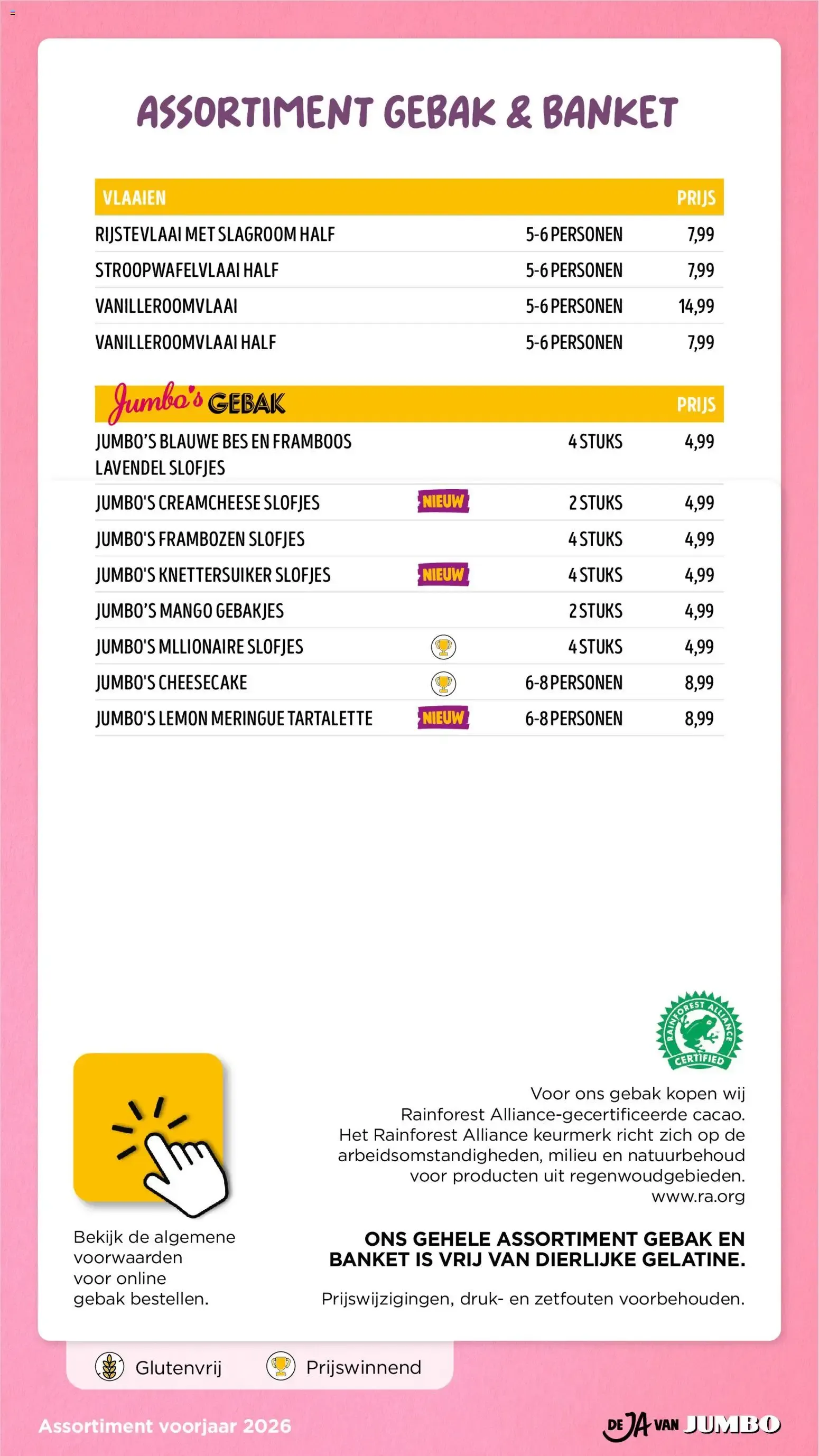 Jumbo: 20% de descuento en pastelería fresca para cumpleaños van 21 april tot 31 december 2026 - Folder pagina 13