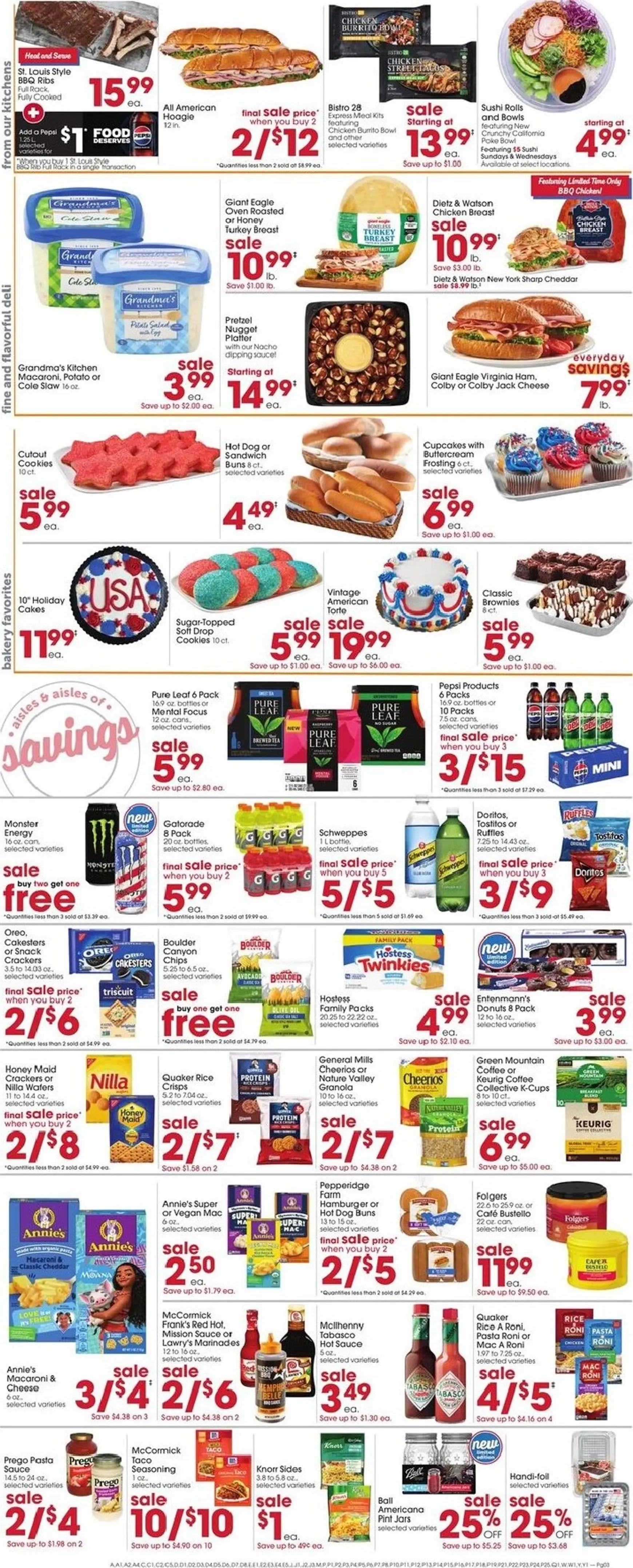 Weekly ad Current Giant Eagle leaflet valid from Thursday 06/25/2026 to Wednesday 07/01/2026 from June 25 to July 1 2026 - Page 3