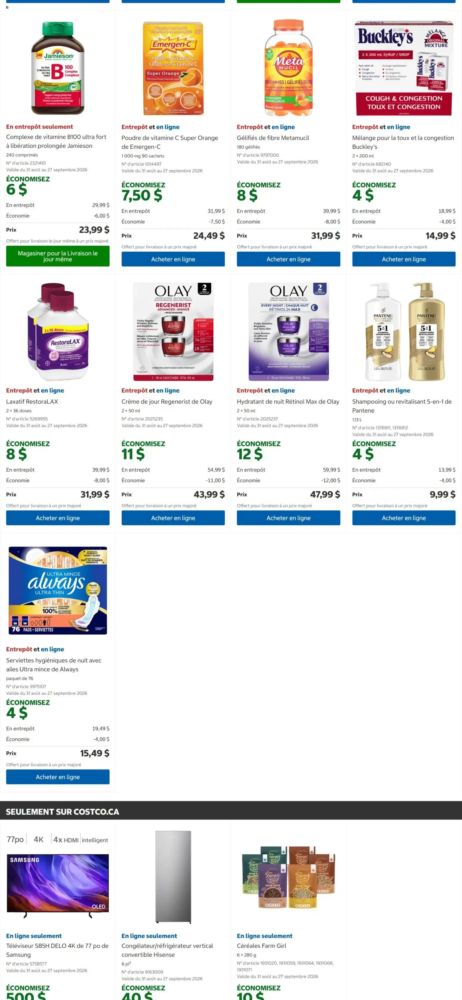 Costco circulaire from Aug 31, 2026 > weekly specials & deals from August 31 to September 13 2026 - flyer page 5