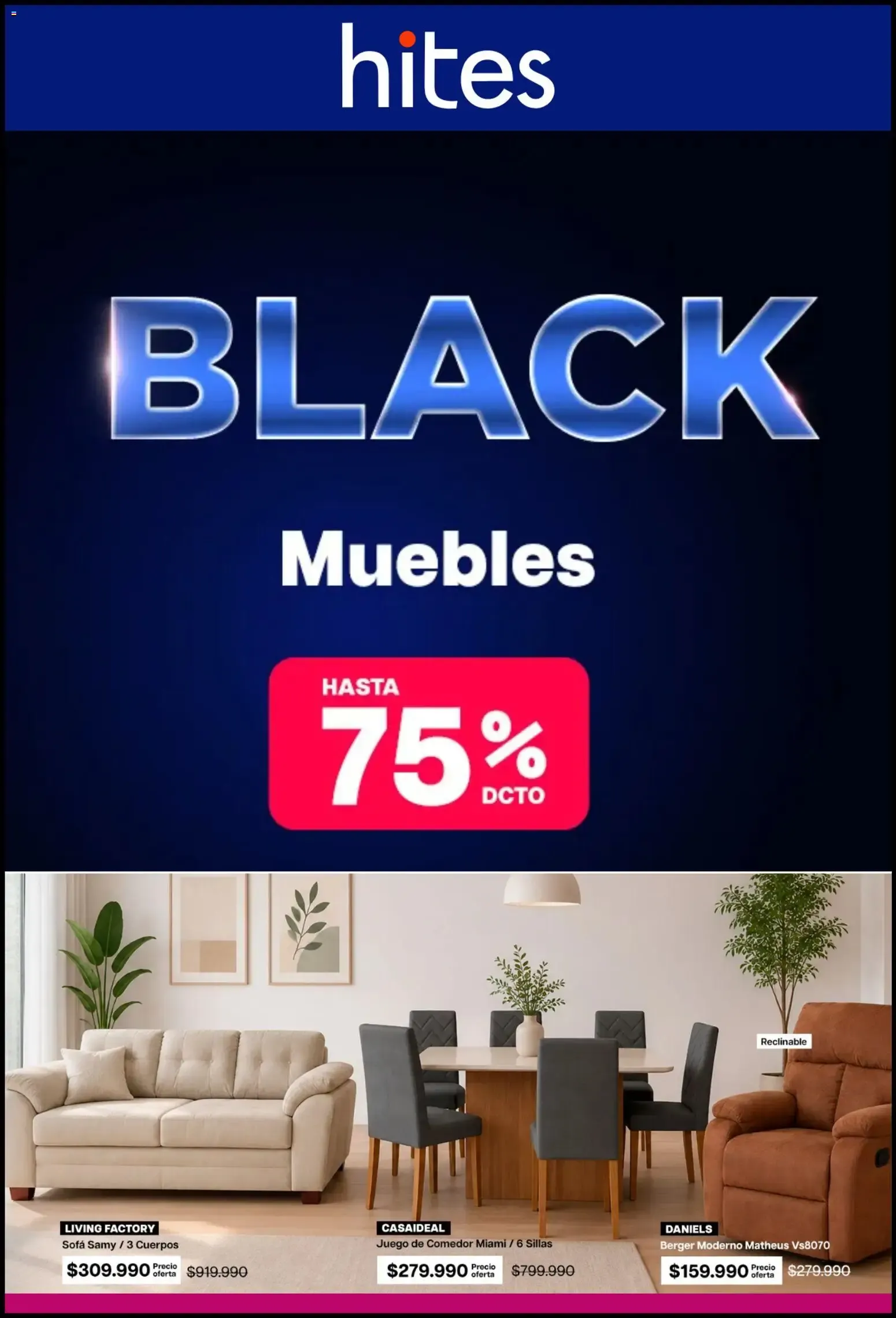 Catálogo de Hites BLACK Muebles 18 de junio al 25 de junio 2026 - Página 1