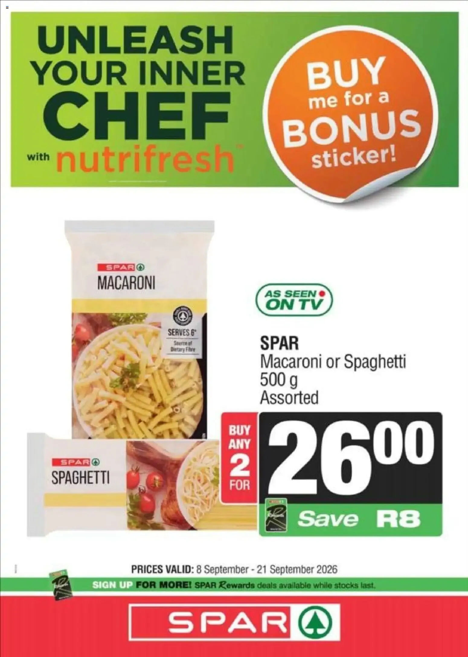 Spar Specials (08/09/2026 - 21/09/2026) Online from 8 September to 21 September 2026 - Catalogue Page 8